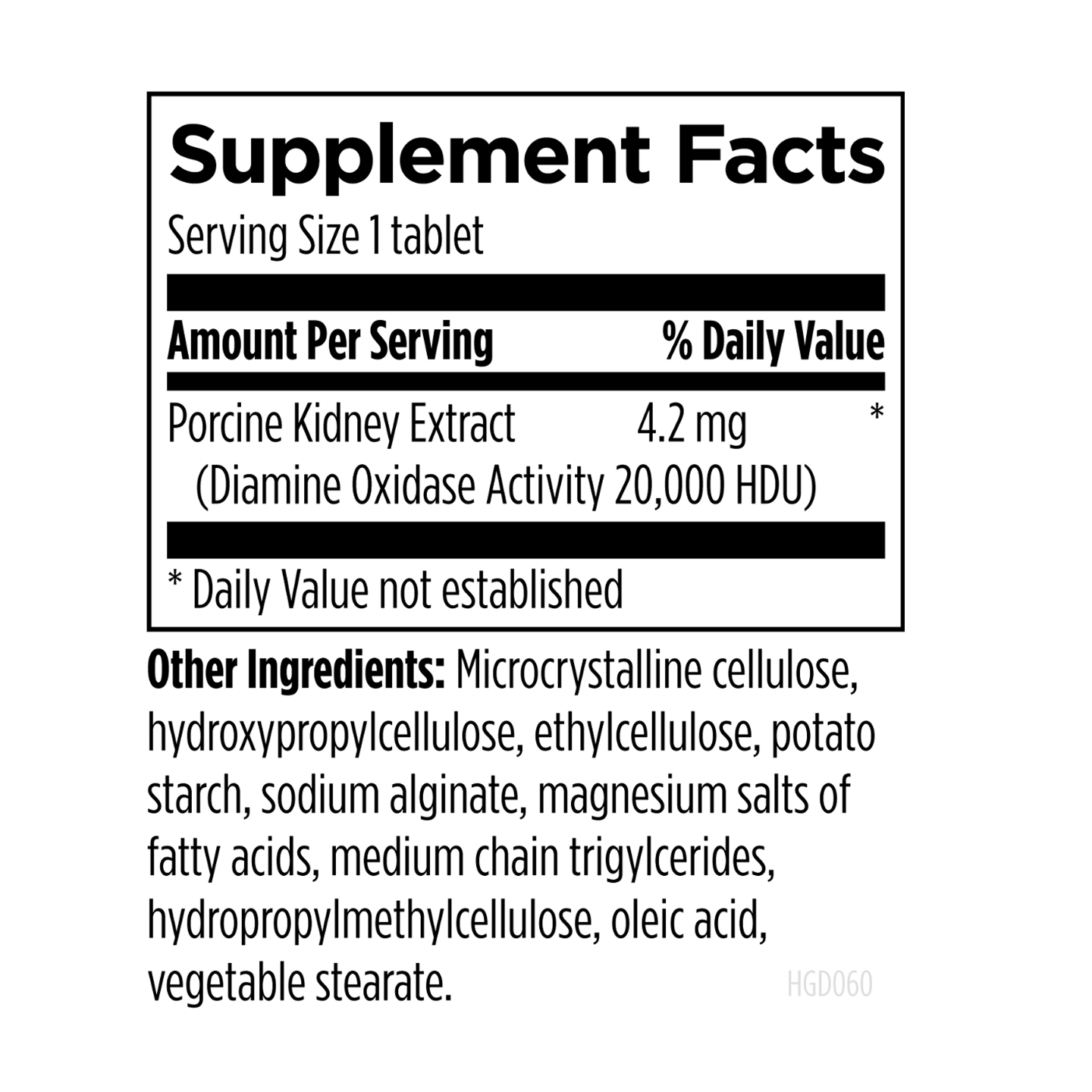 Designs for Health Histagest DAO, 60 cápsulas