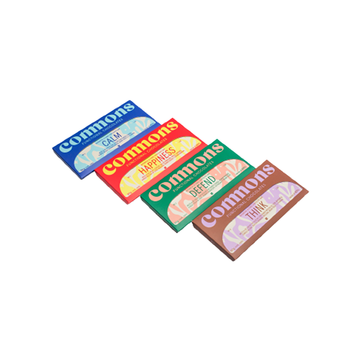 Commons Functional Chocolates Mix (4 Pack) – Adaptógenos y Hongos