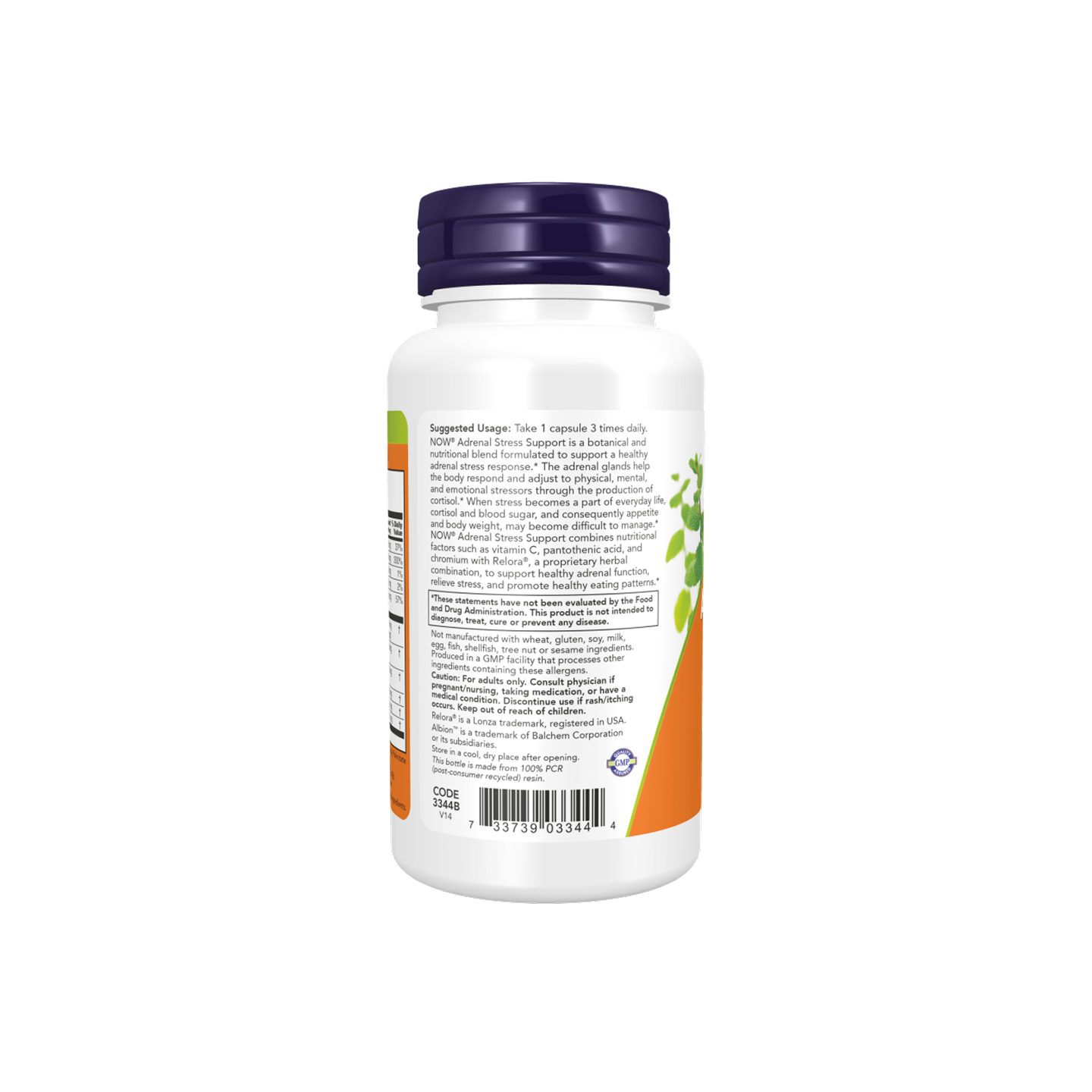 NOW Foods Adrenal Stress Support Relora Cápsulas Vegetales