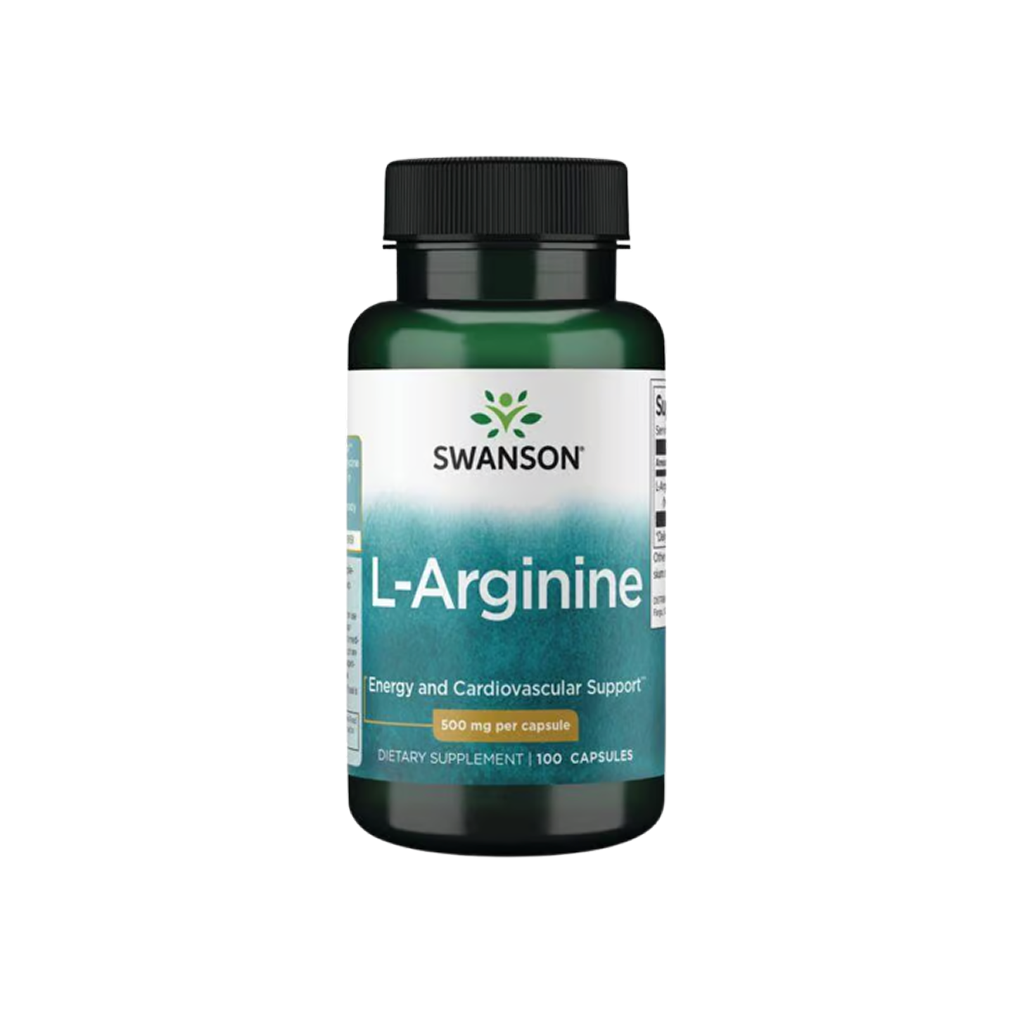 Swanson L-Arginine 500 mg, 100 cápsulas