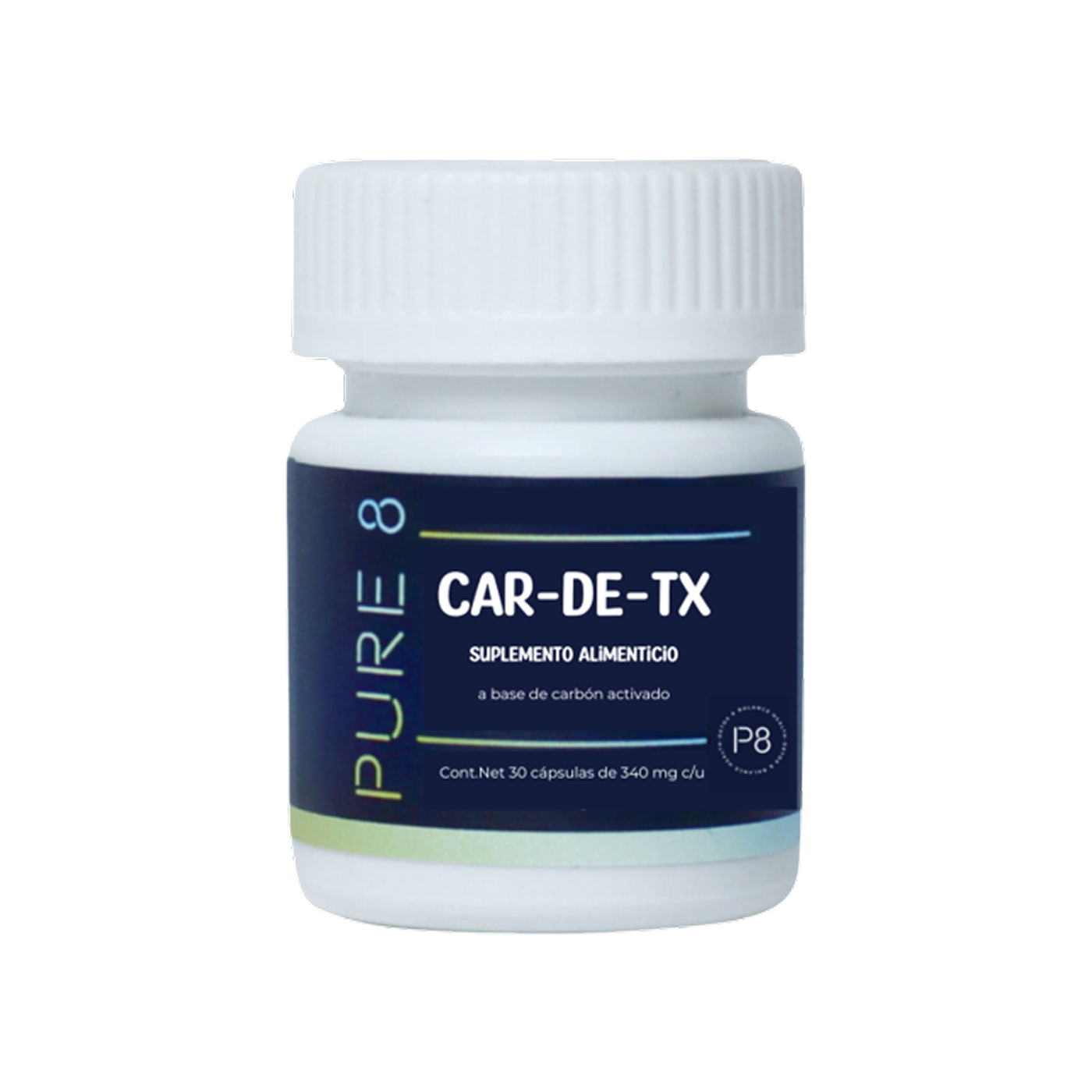 PURE 8 CAR-DE-TX, 30 cápsulas