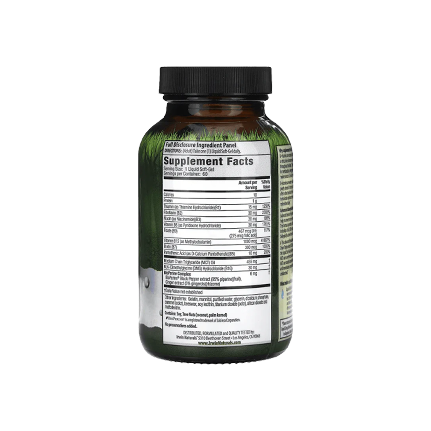 Irwin Naturals Advanced Absorption Mega B Complex 60 cápsulas