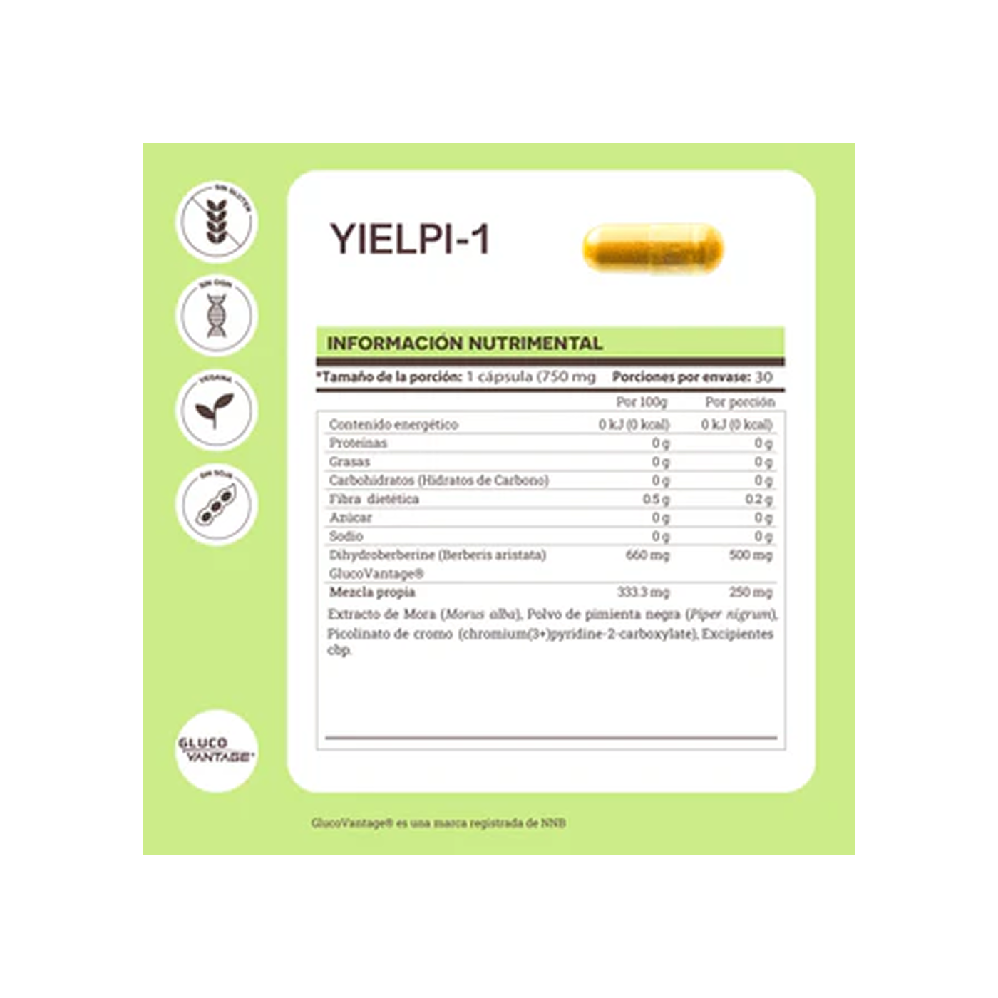 Matter YIELPI-1, 120 cápsulas