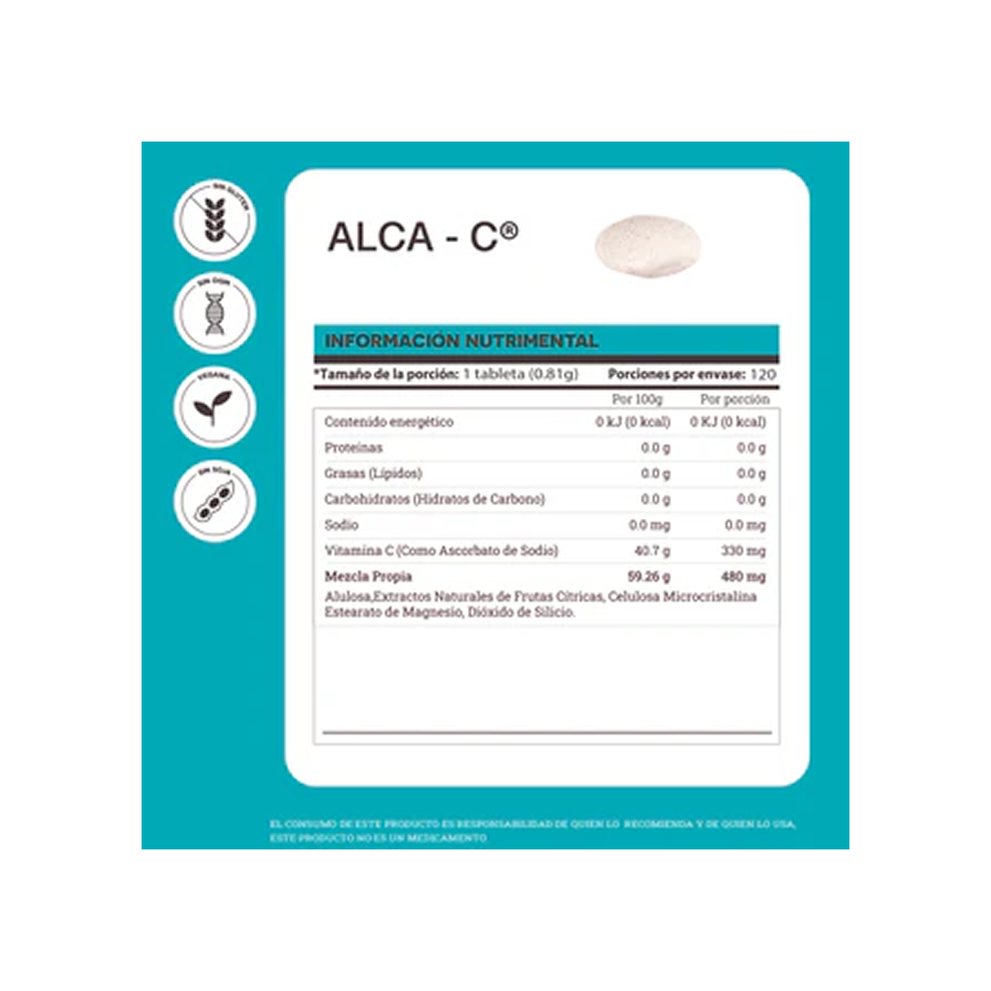 Matter ALCA-C, 120 tabletas