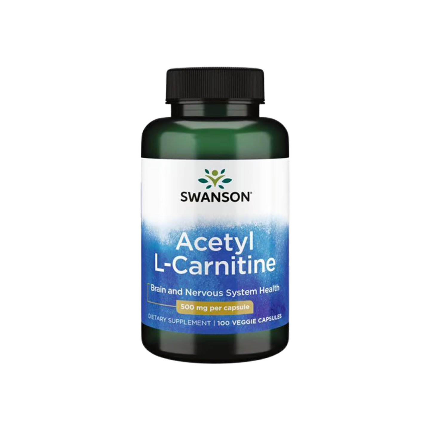 Swanson Premium Acetil L-Carnitina 500 mg 100 cápsulas vegetales