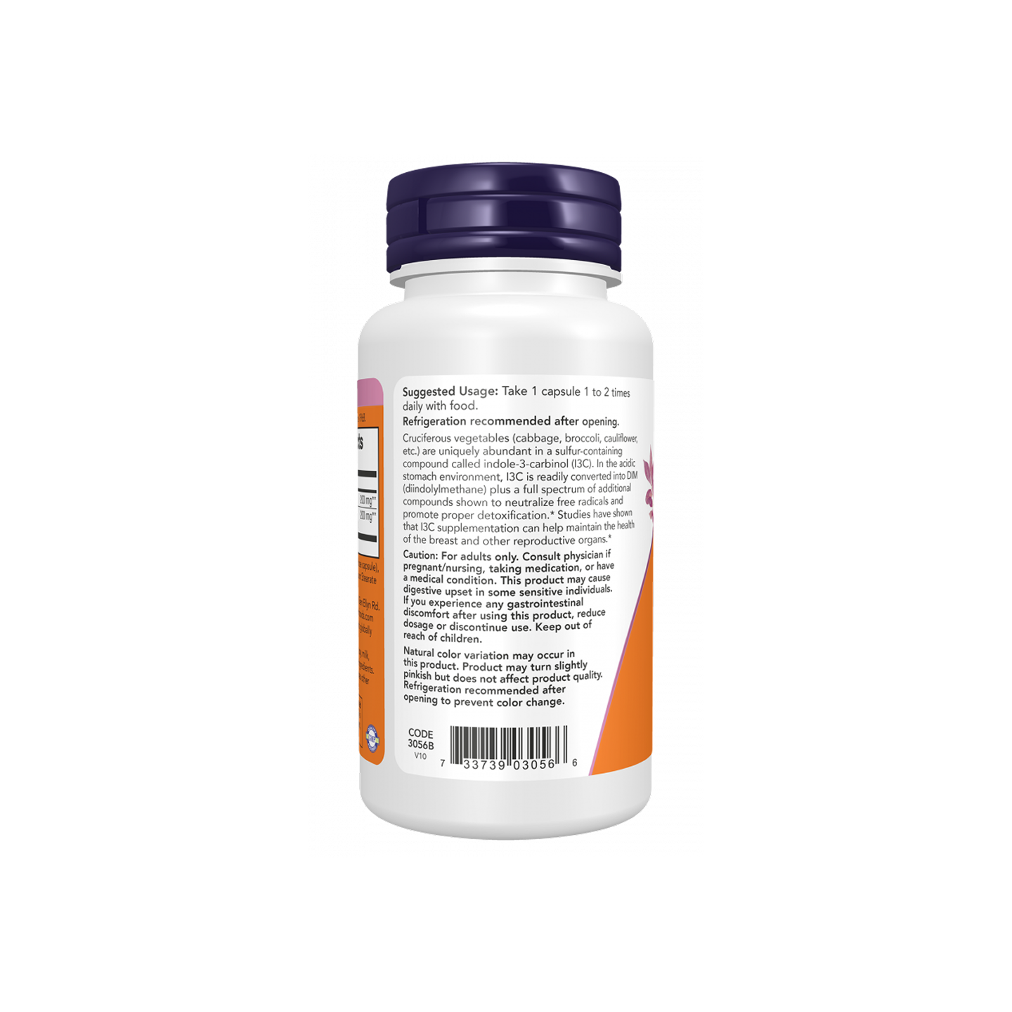 NOW Foods Indole-3-Carbinol (I3C) 200 mg Cápsulas Vegetales