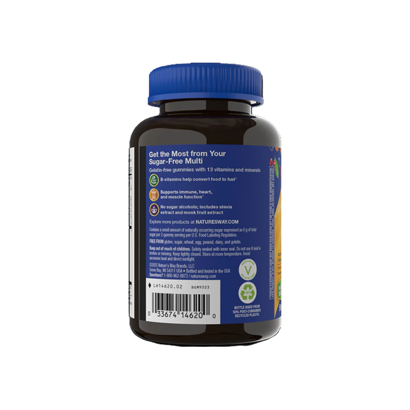 Nature's Way Alive! Zero Sugar Multivitamínico para Hombre 50 Gomitas