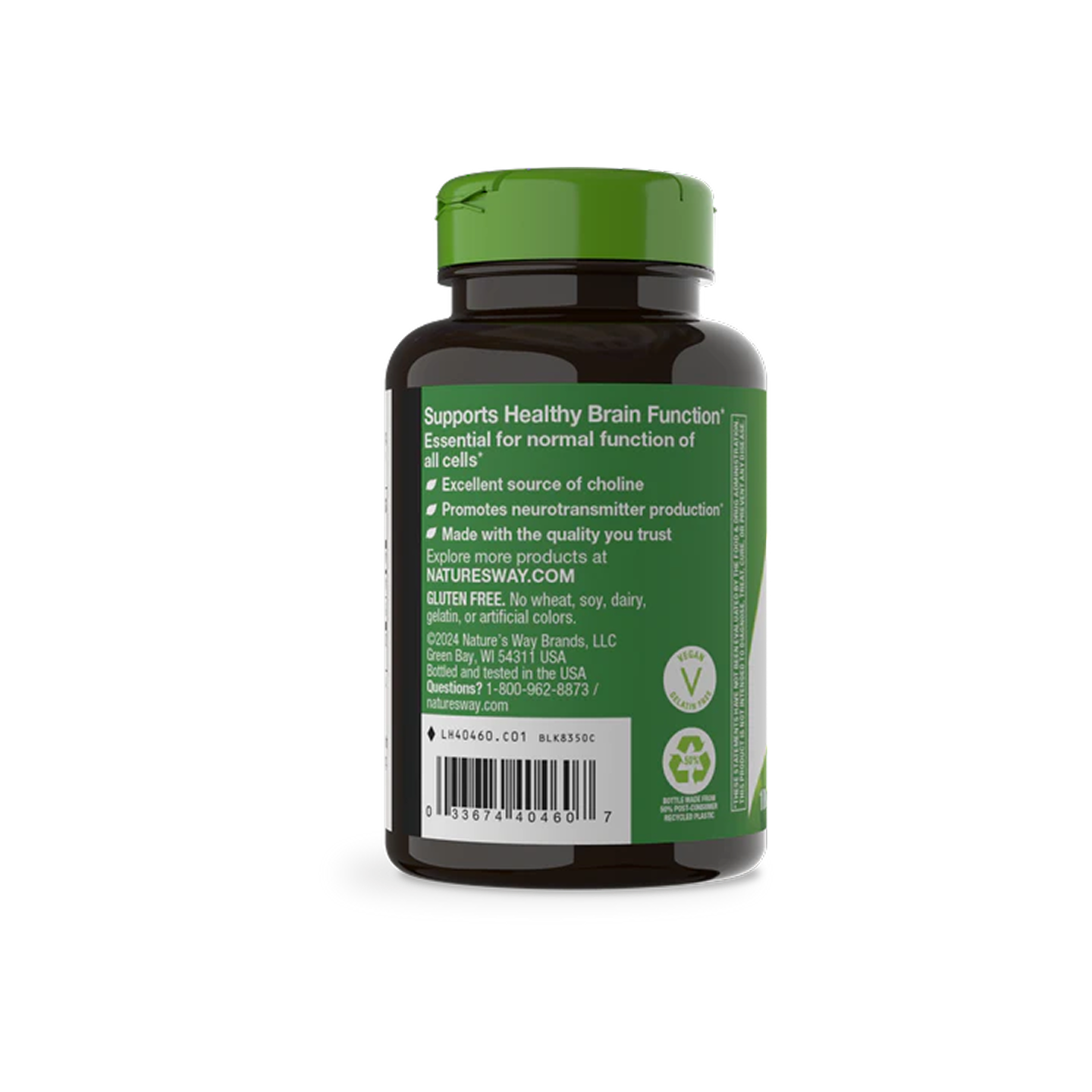 Nature's Way Colina 500 mg, 100 tabletas