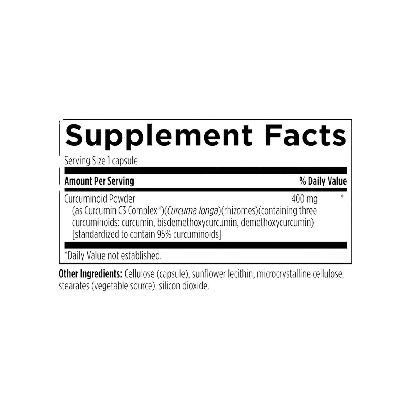 Designs for Health C3 Curcumin Complex 60 cápsulas