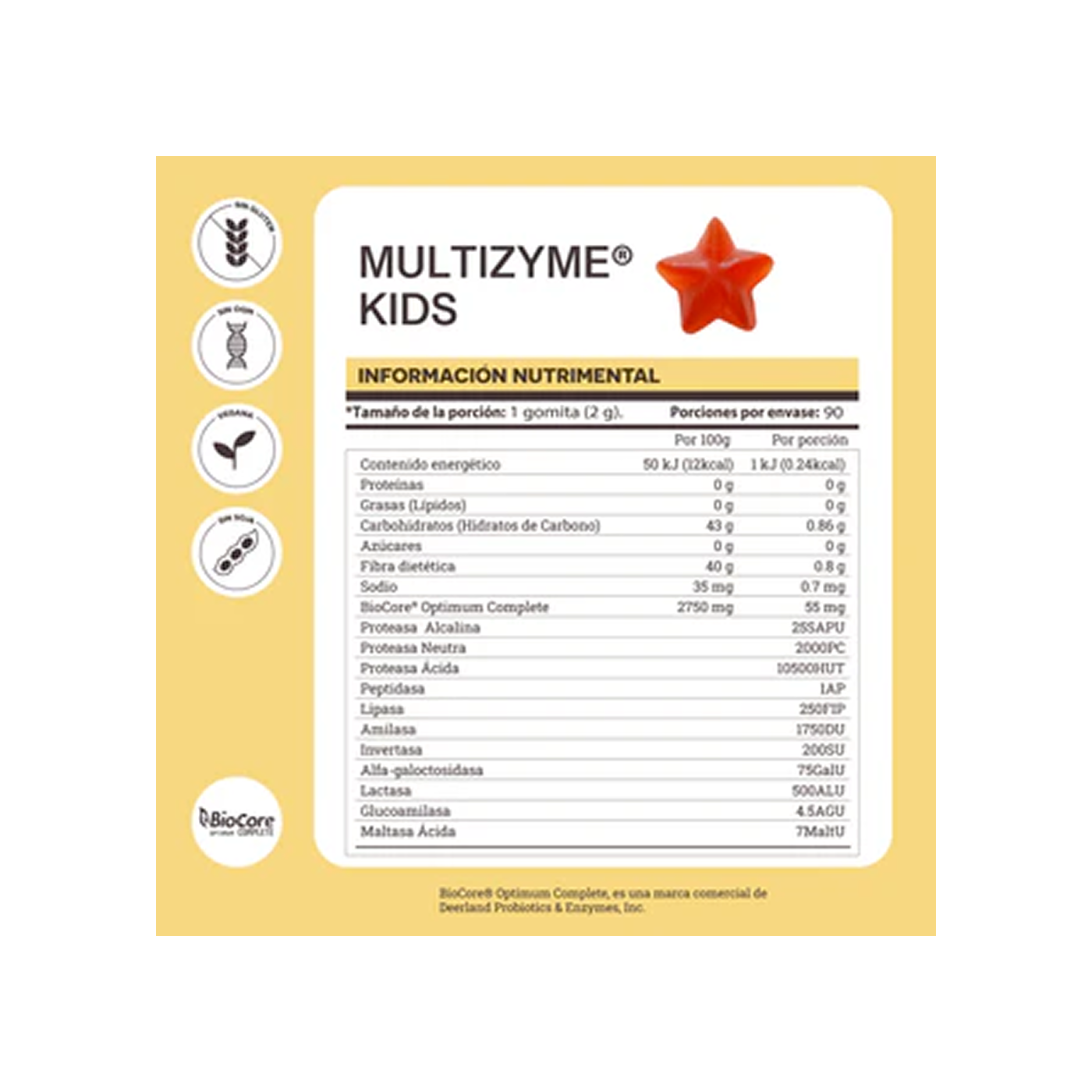 Matter MULTIZYME KIDS, 90 gomitas