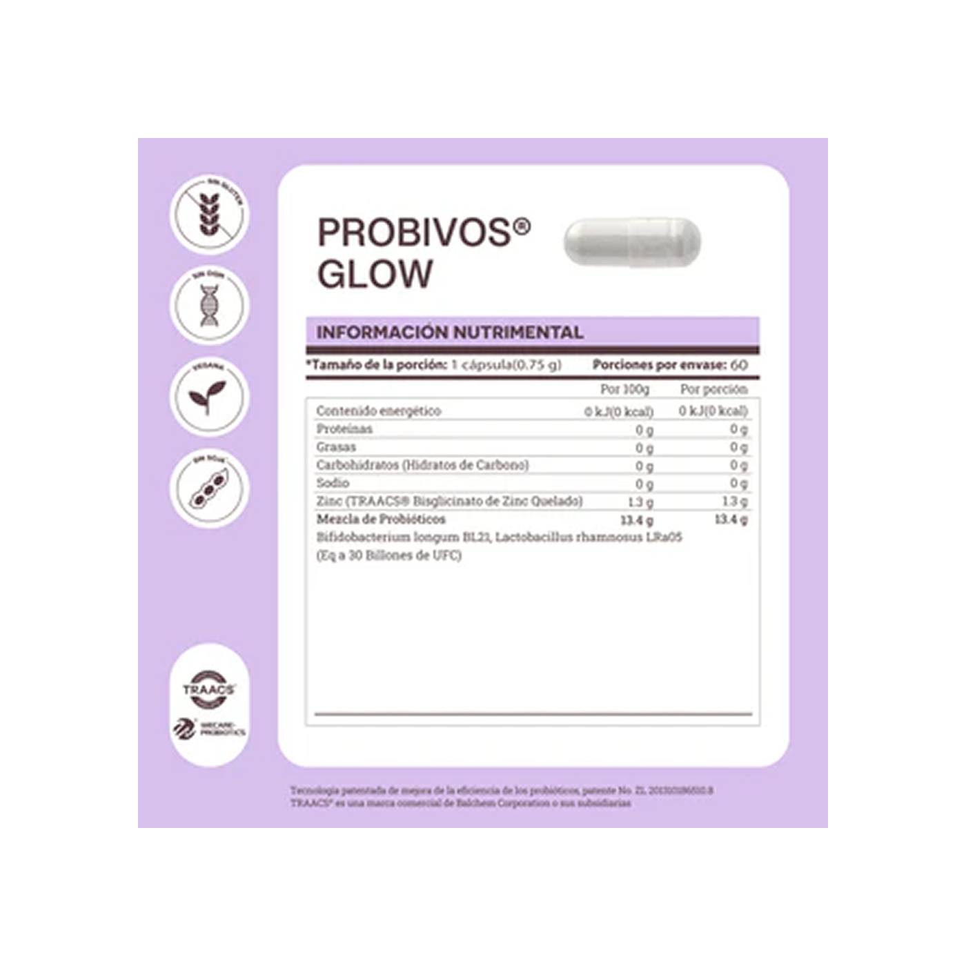 Matter PROBIVOS GLOW, 60 cápsulas