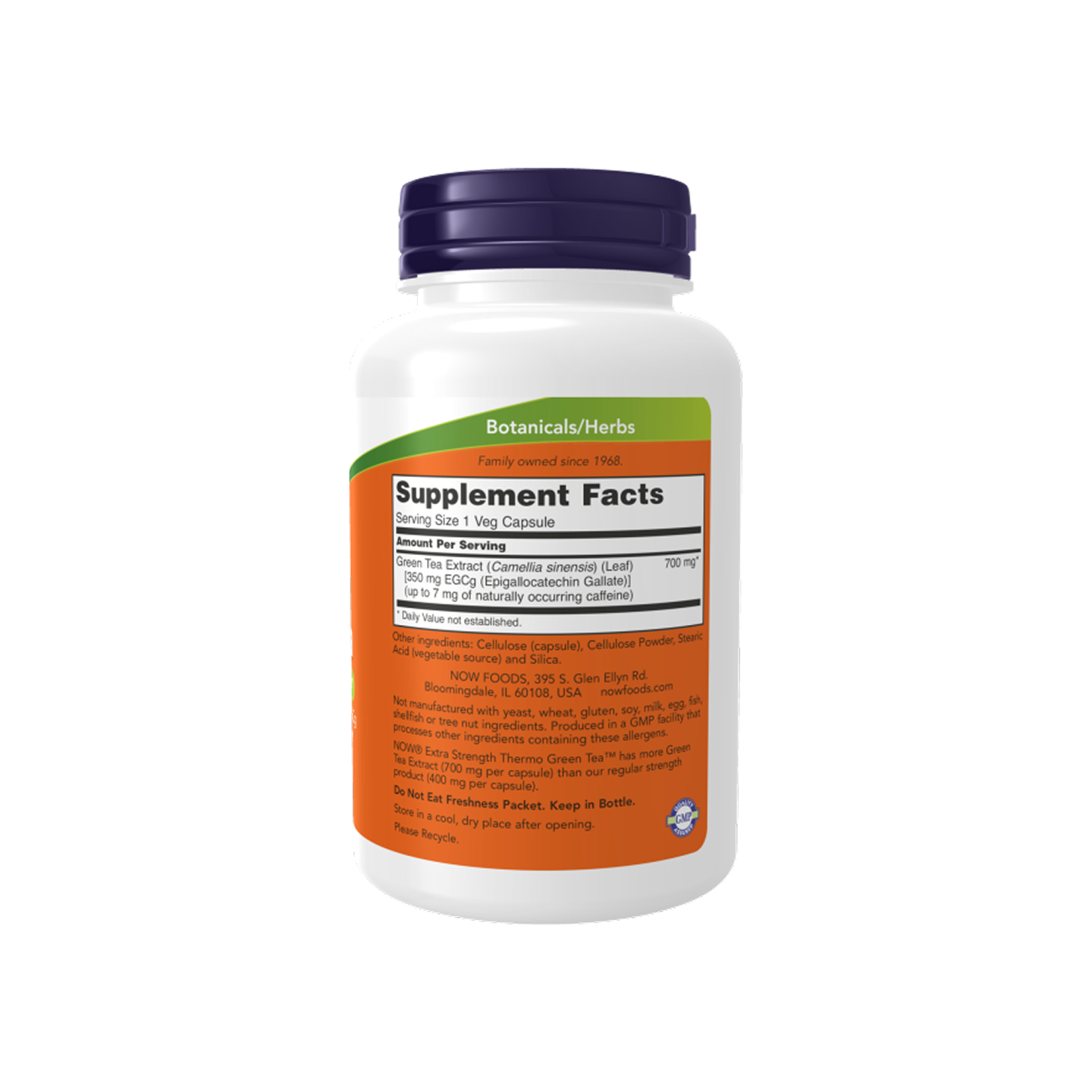 NOW Foods Thermo Green Tea Extra Strength 90 cápsulas vegetales