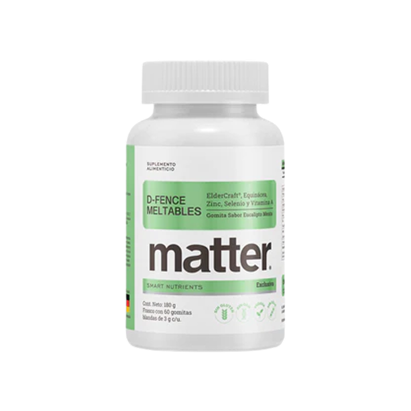 Matter D-Fence Meltables Gomitas, 30 gomitas