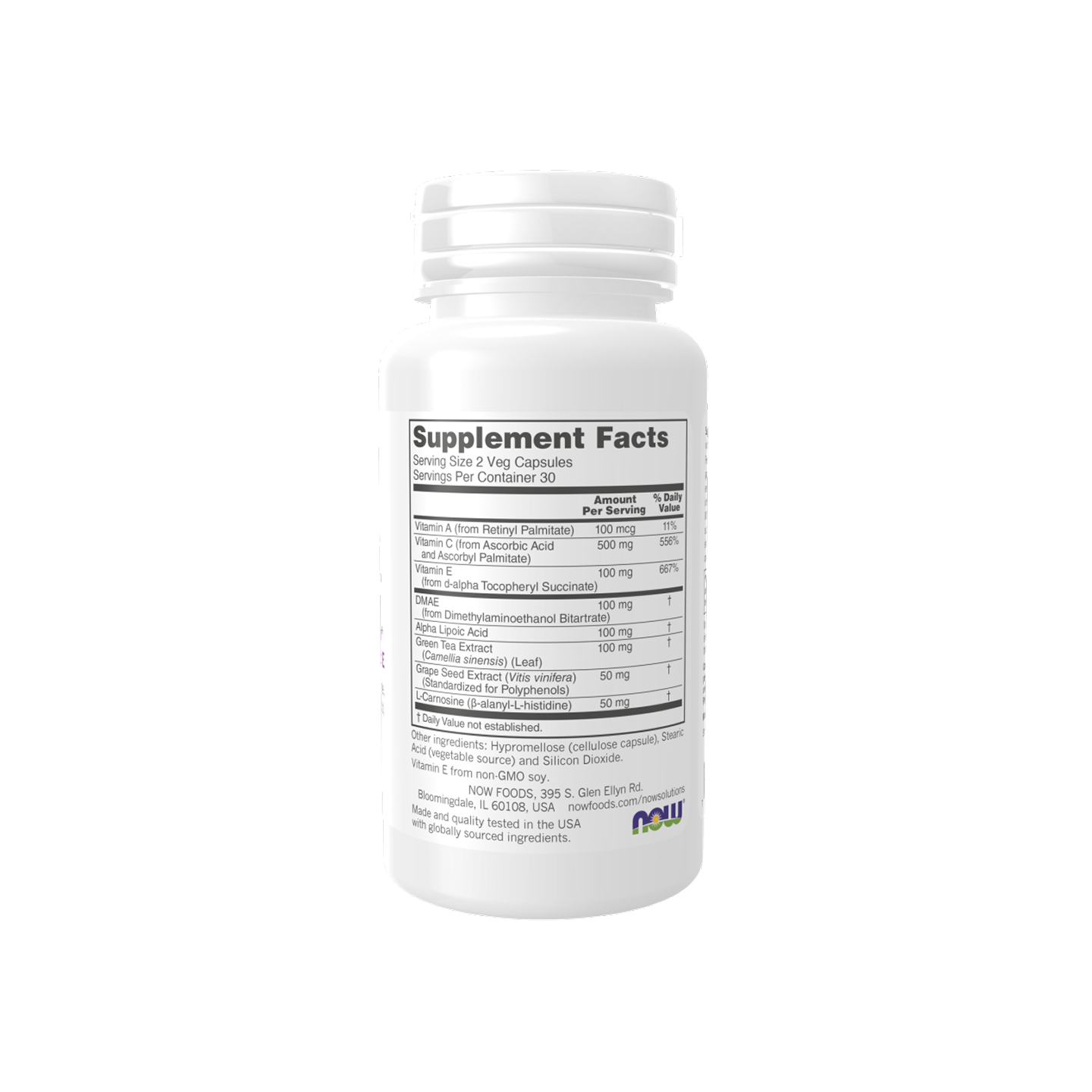 NOW Foods Wrinkle Rescue 60 Cápsulas Vegetales