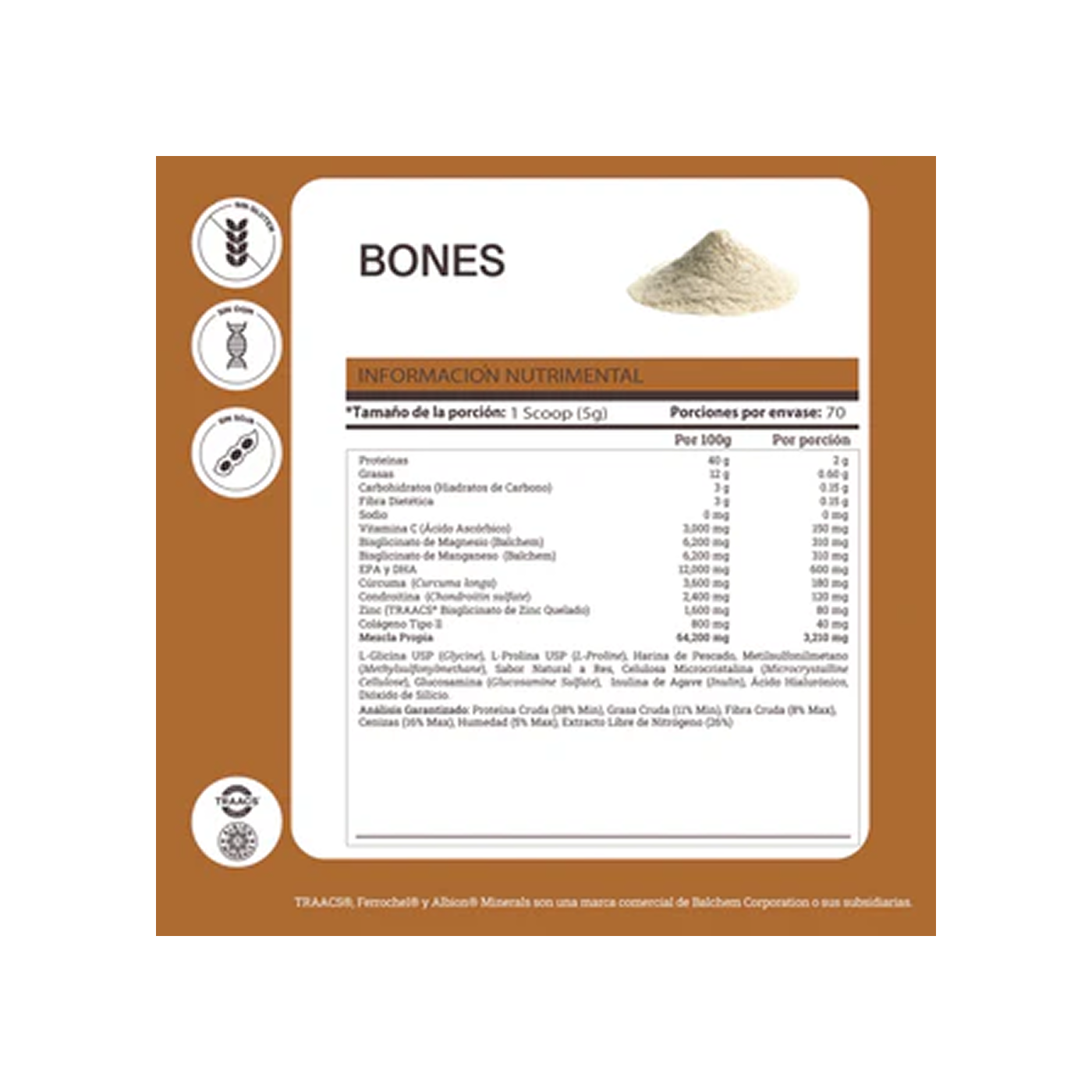 Matter Bones, 70 porciones