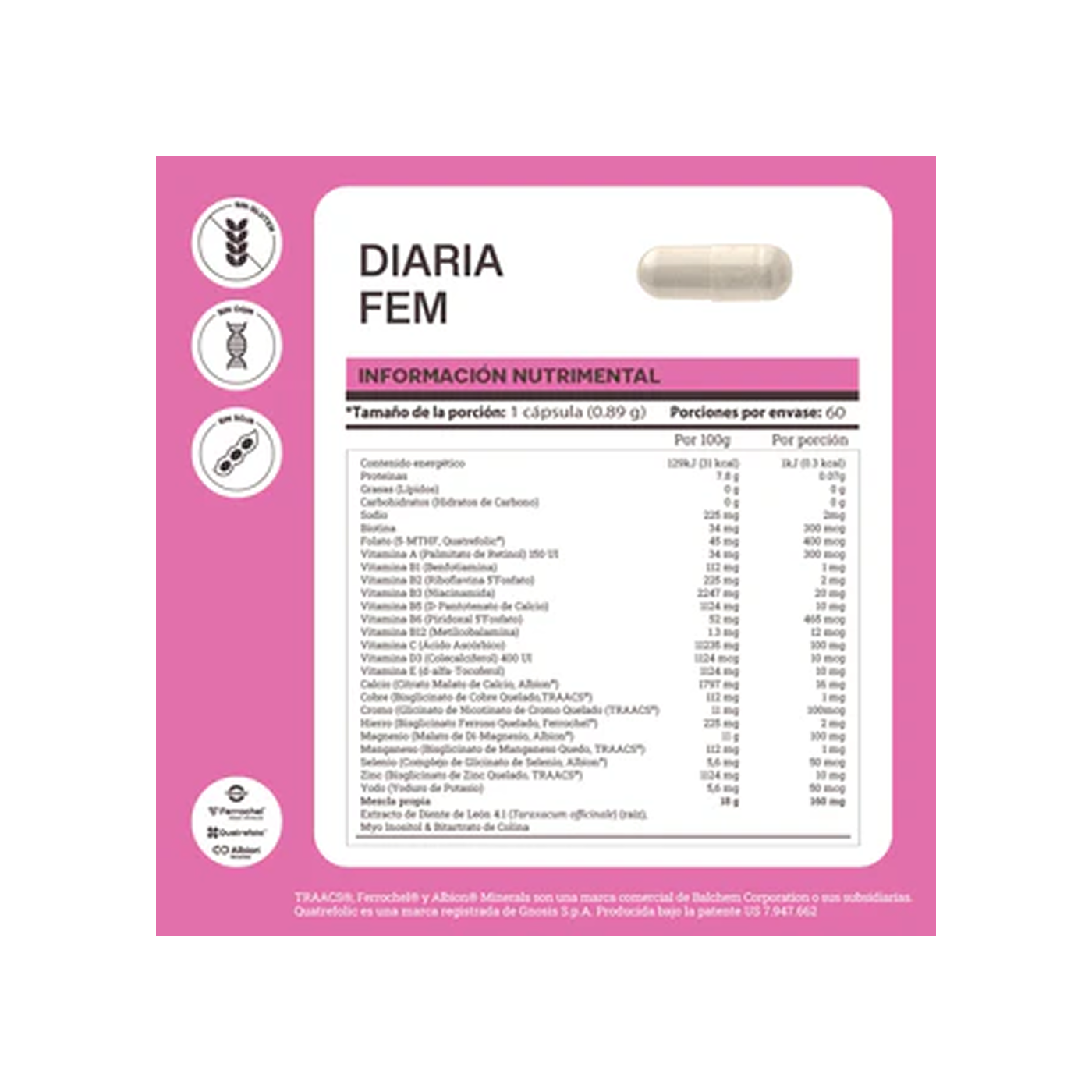 Matter Diaria Mom Prenatal, 60 cápsulas