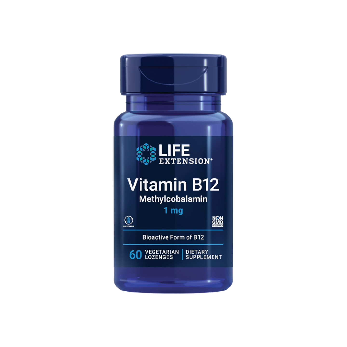 Life Extension Vitamina B12 Methylcobalamin 1MG, 60 cápsulas