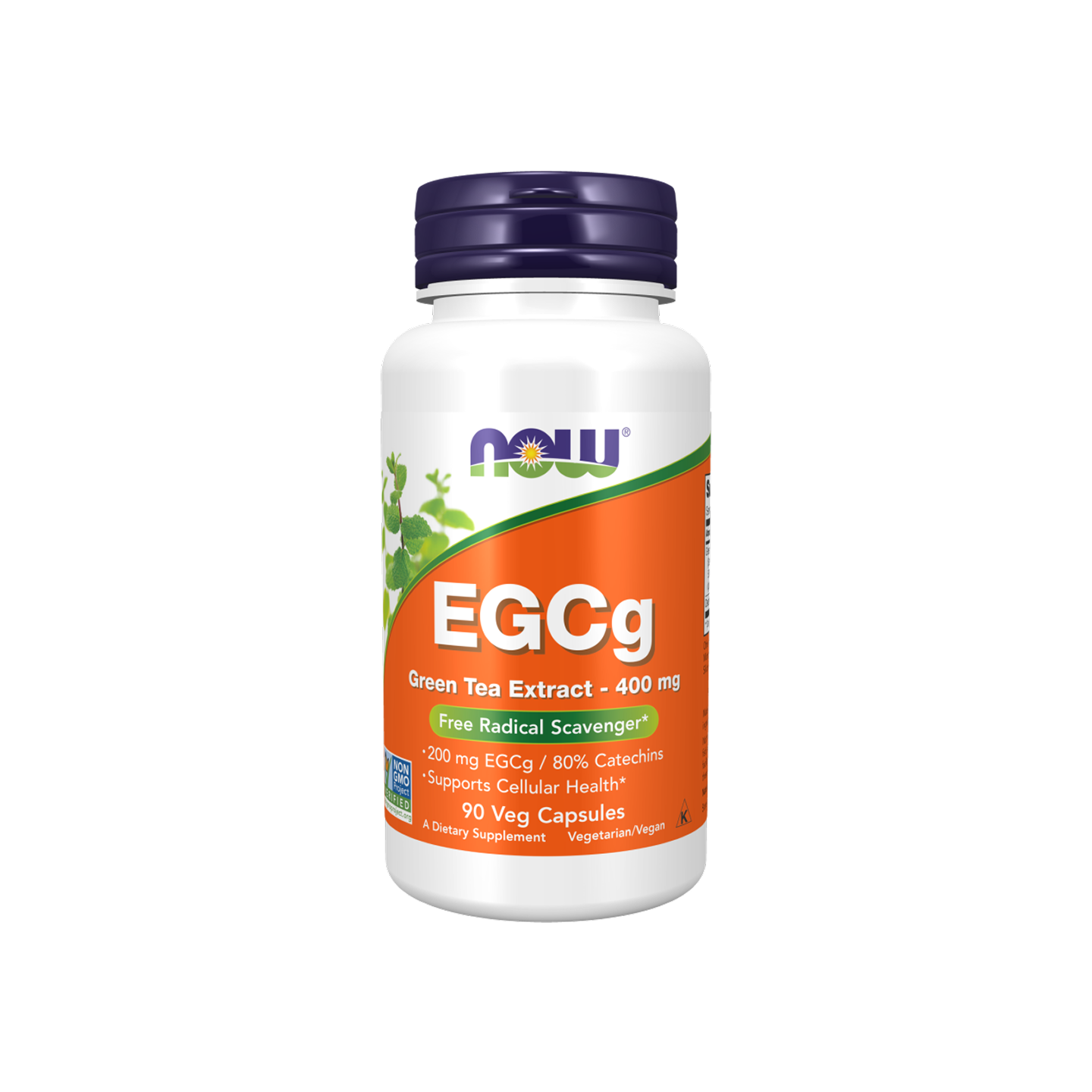 NOW Foods EGCG Green Tea Extract, 400 mg, 60 cápsulas vegetales