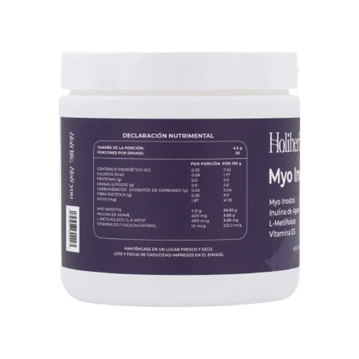 Holiherb Kit Myo Inositol + Harmony, 225 g + 60 cápsulas