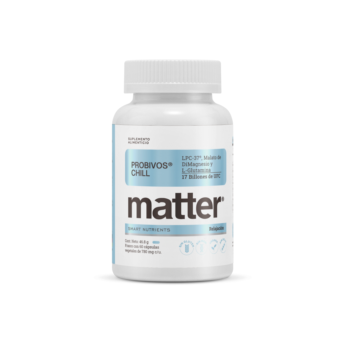 Matter Probivos Chill | L-Glutamina, Lpc-37®, Malato de DiMagnesio
