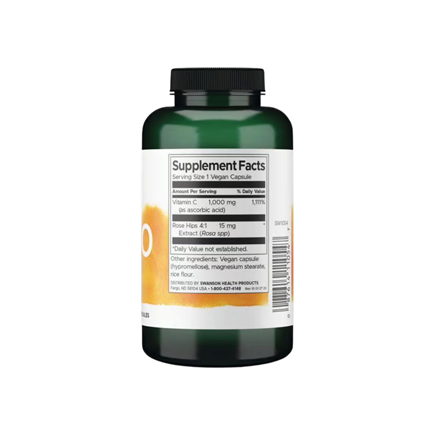 Swanson Vitamin C with Rose Hips, 1000 mg, 250 cápsulas