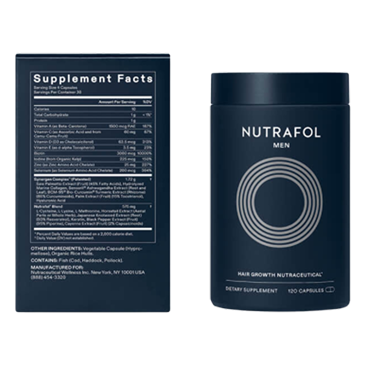 Nutrafol Men Thinning Hair Growth Supplement 120 cápsulas