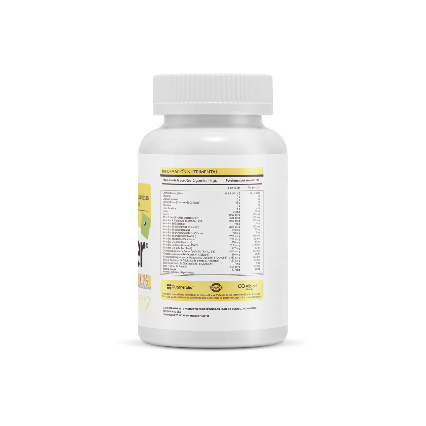 Matter Diaria Kids | Gomitas con Fibra, Vitaminas y Minerales Quelados