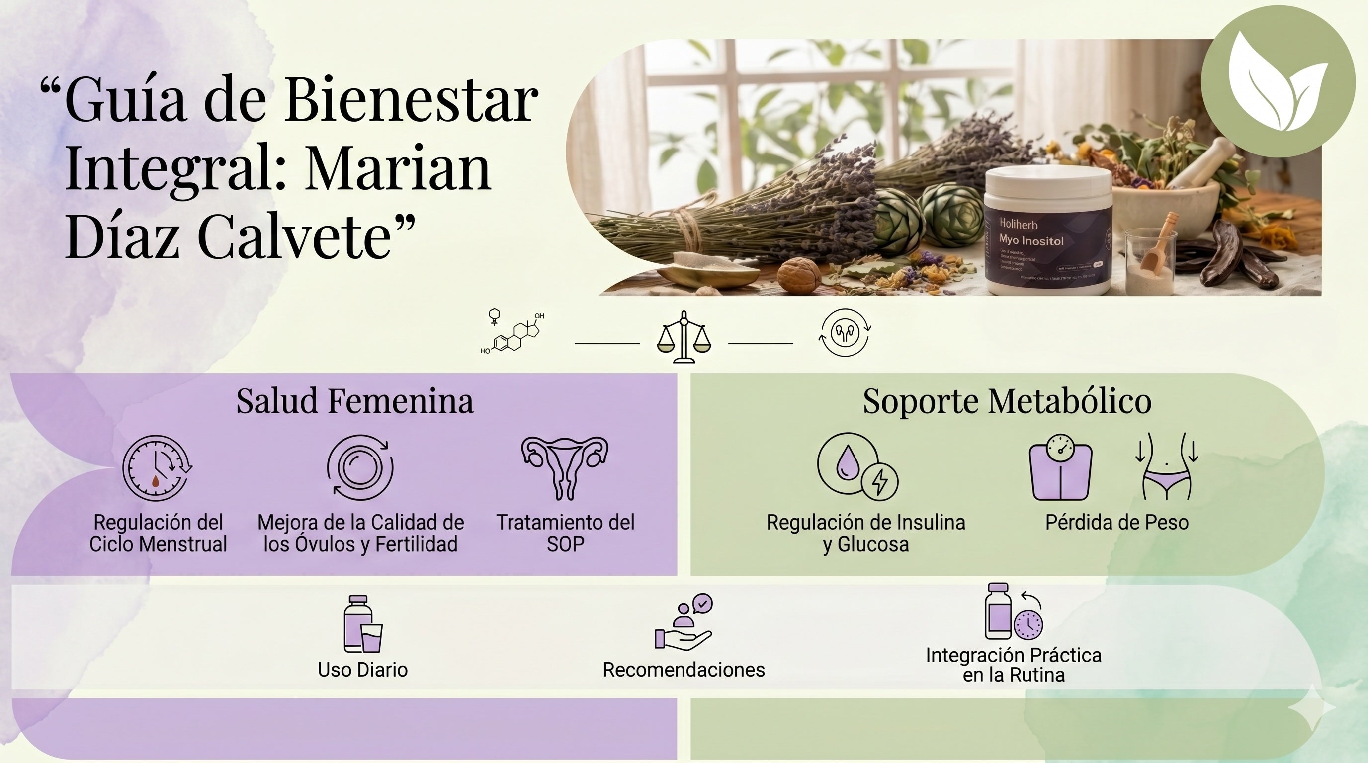 Holiherb Myo Inositol + Guía de regalo