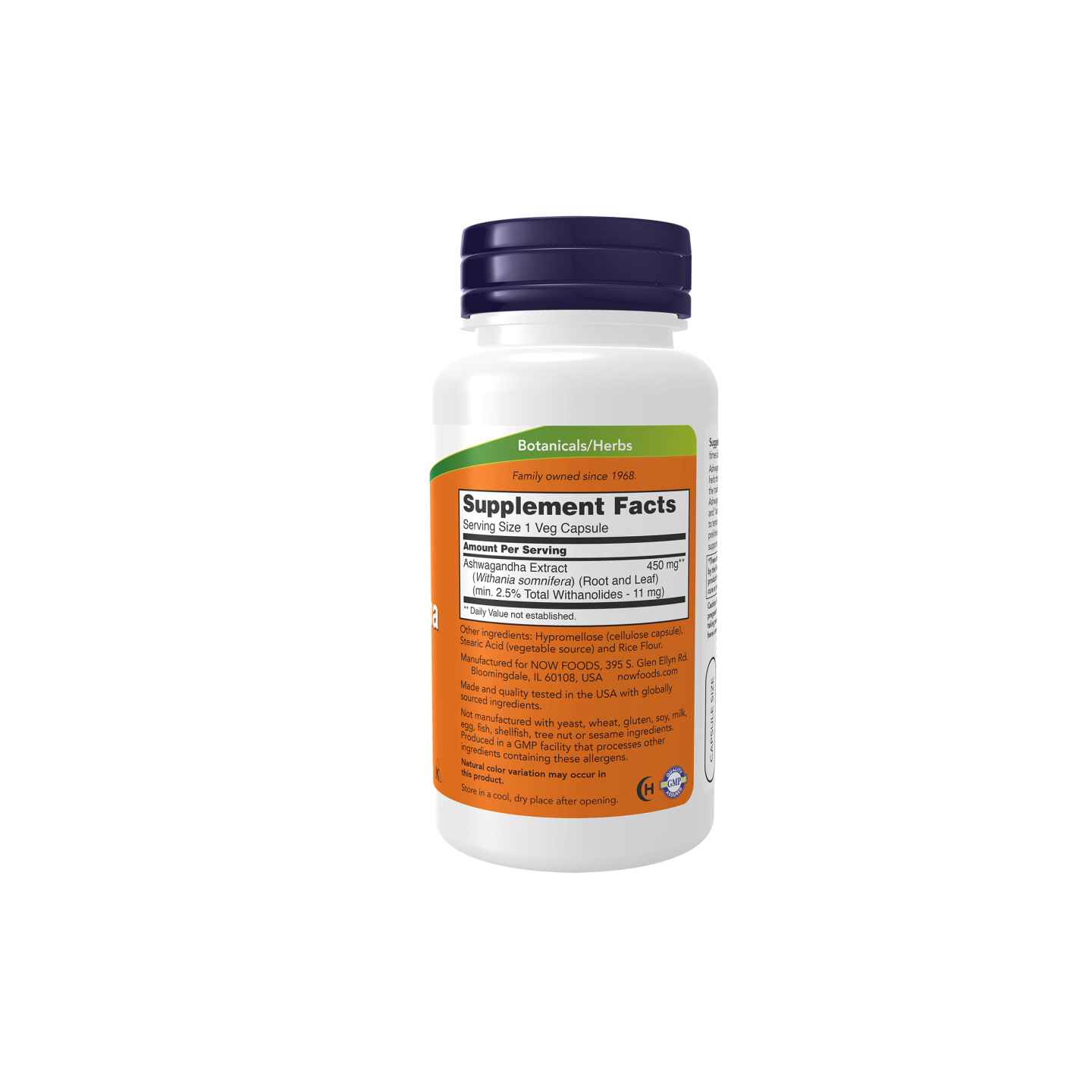 Now Foods Ashwagandha 450 mg, 90 Cápsulas