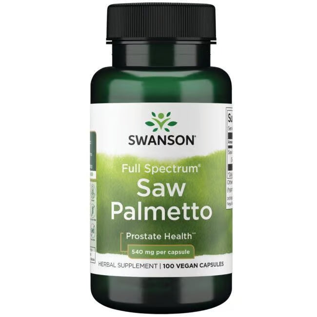 Swanson Premium Full Spectrum Saw Palmetto 540 mg, 250 cápsulas