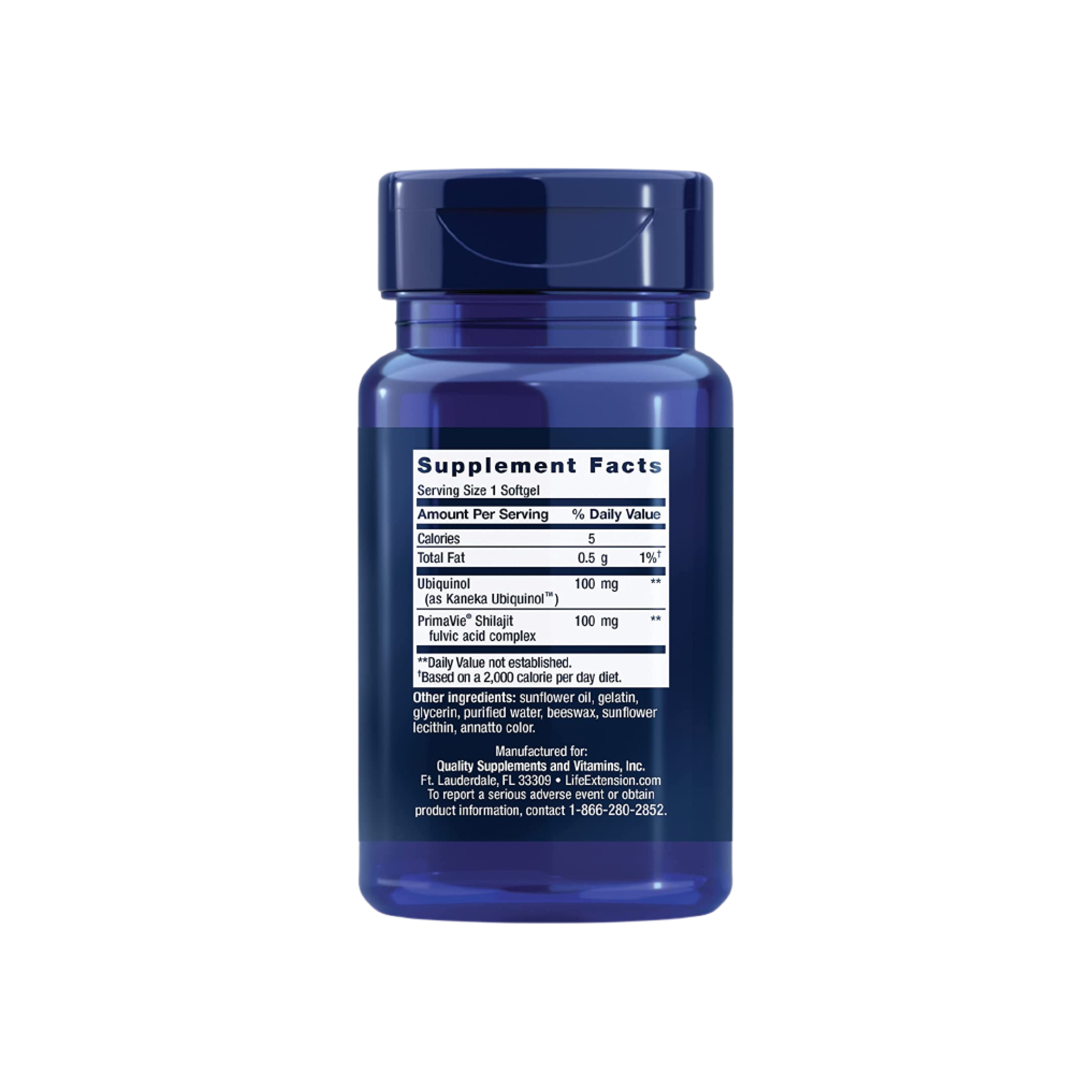 Life Extension CoQ10 Super Ubiquinol 100mg, 60 cápsulas