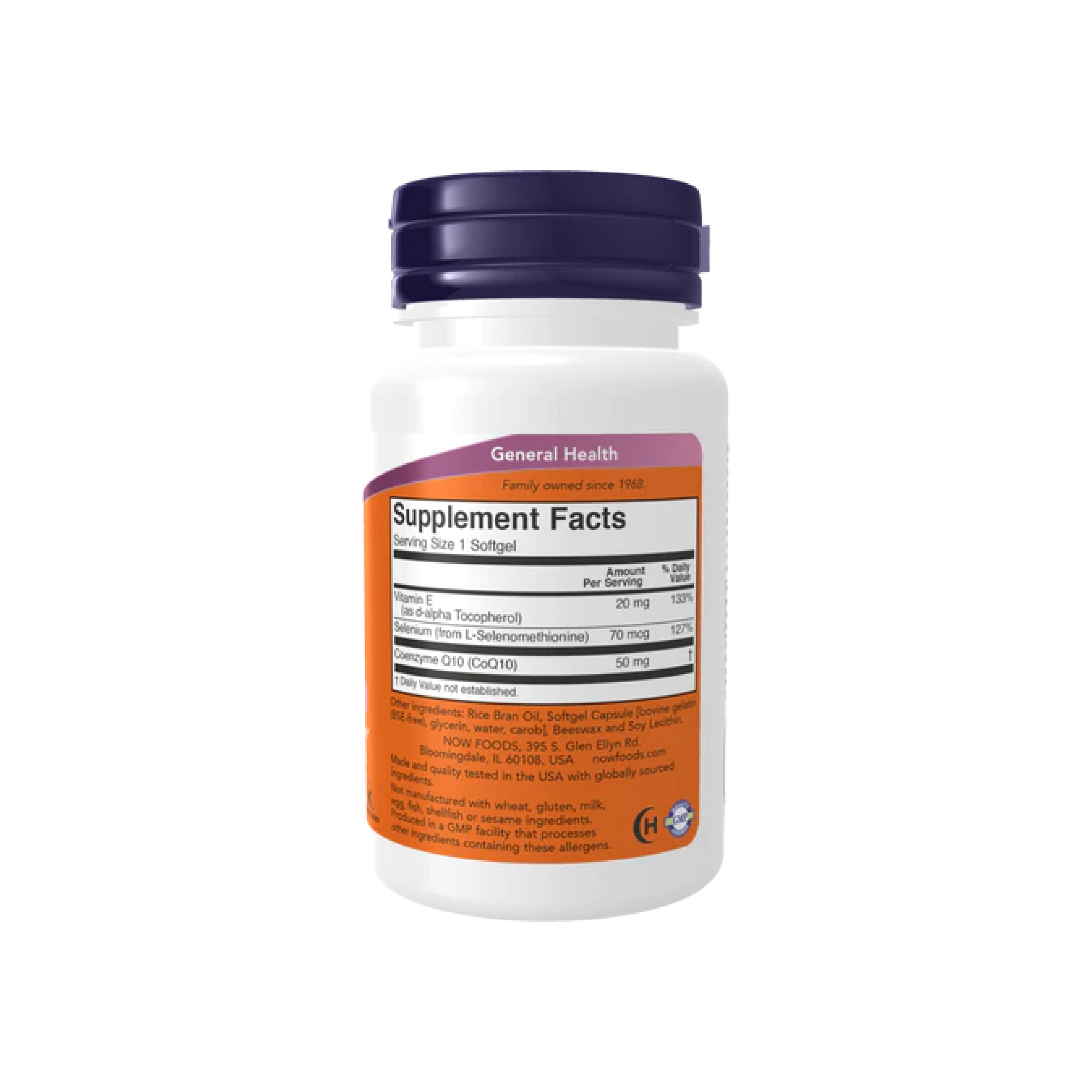 Now Foods CoQ10 50 mg, 50 cápsulas