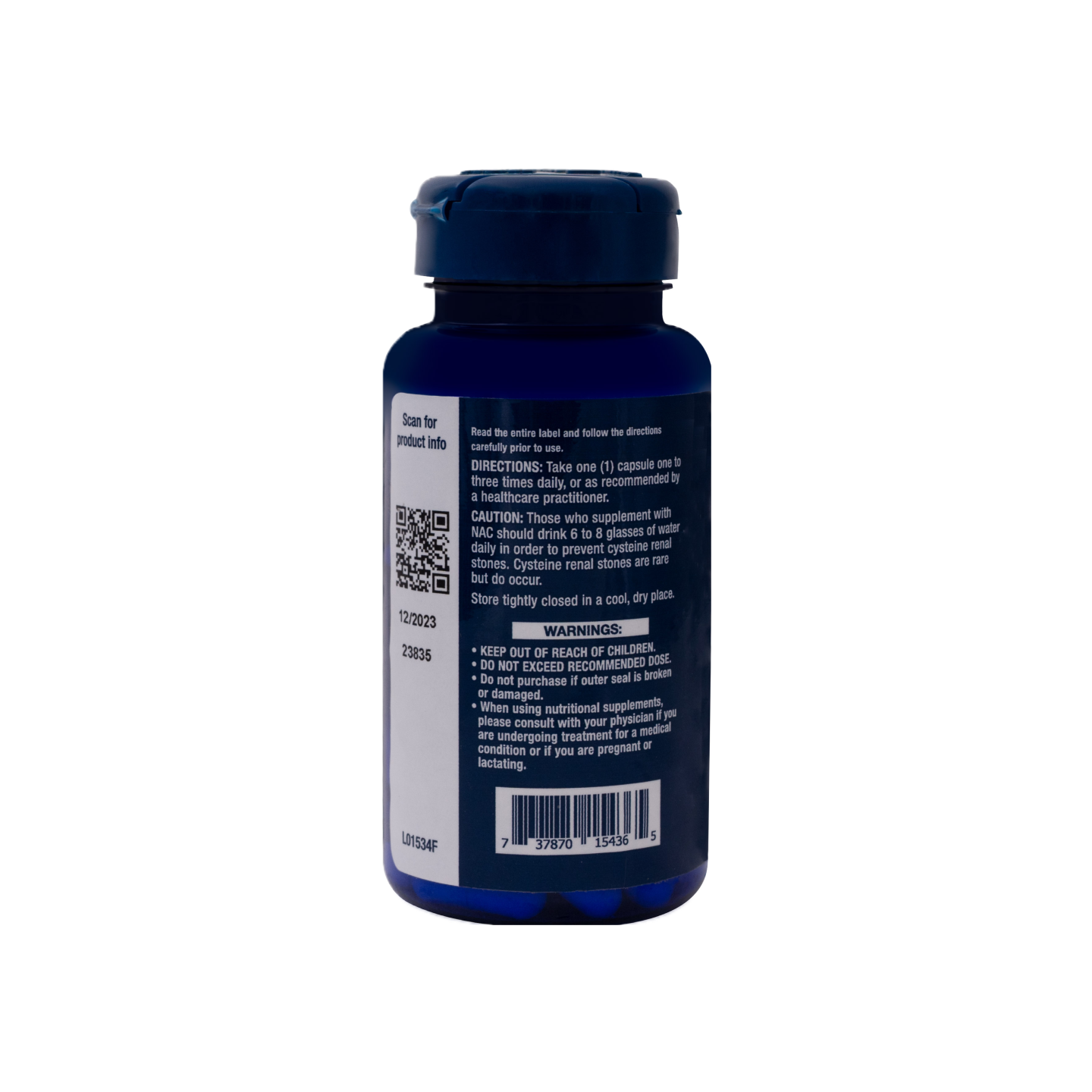 Life Extension NAC (N-acetil-L-cisteína), 60 cápsulas