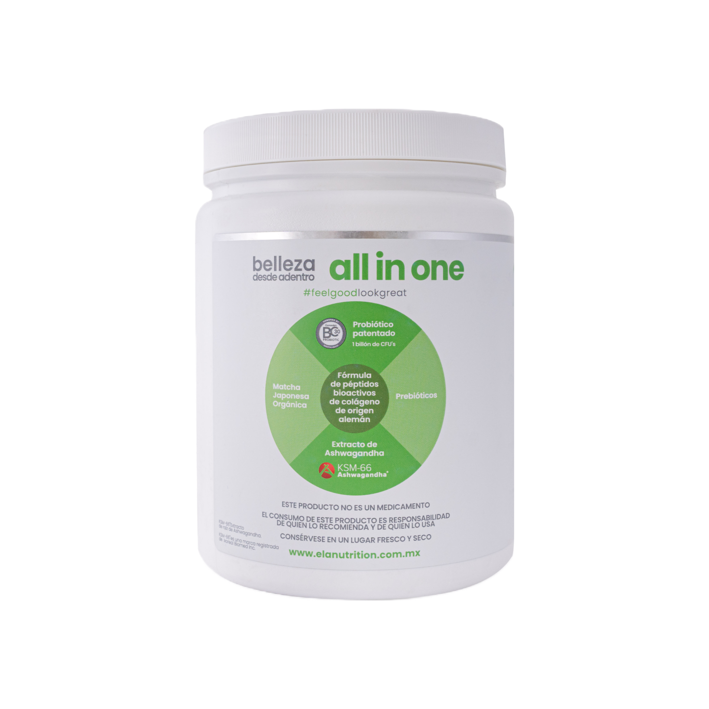 Ela Nutrition Beauty Collagen Matcha Lemonade, 384 gr