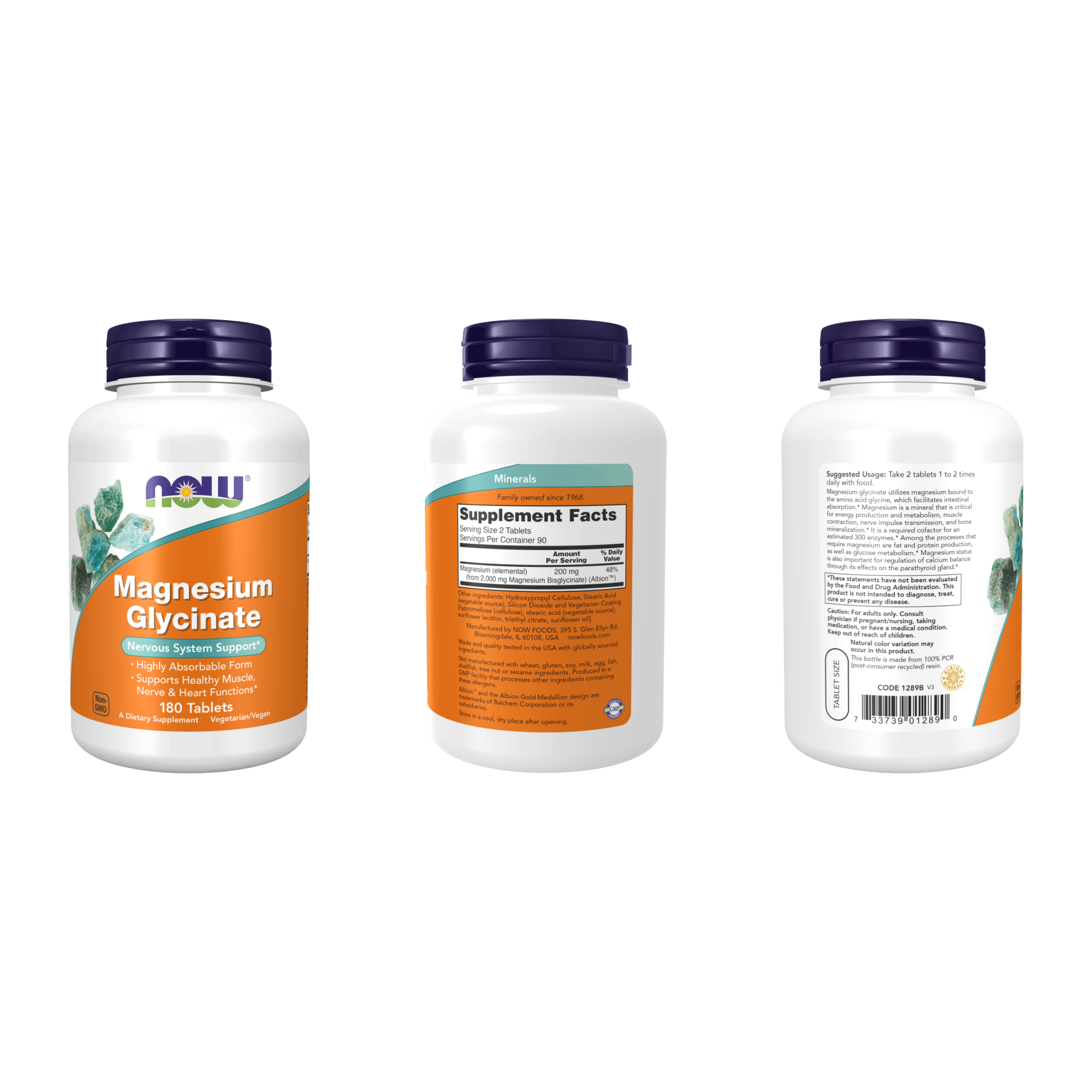 Glicinato de Magnesio | 180 tabletas | -GNAL-