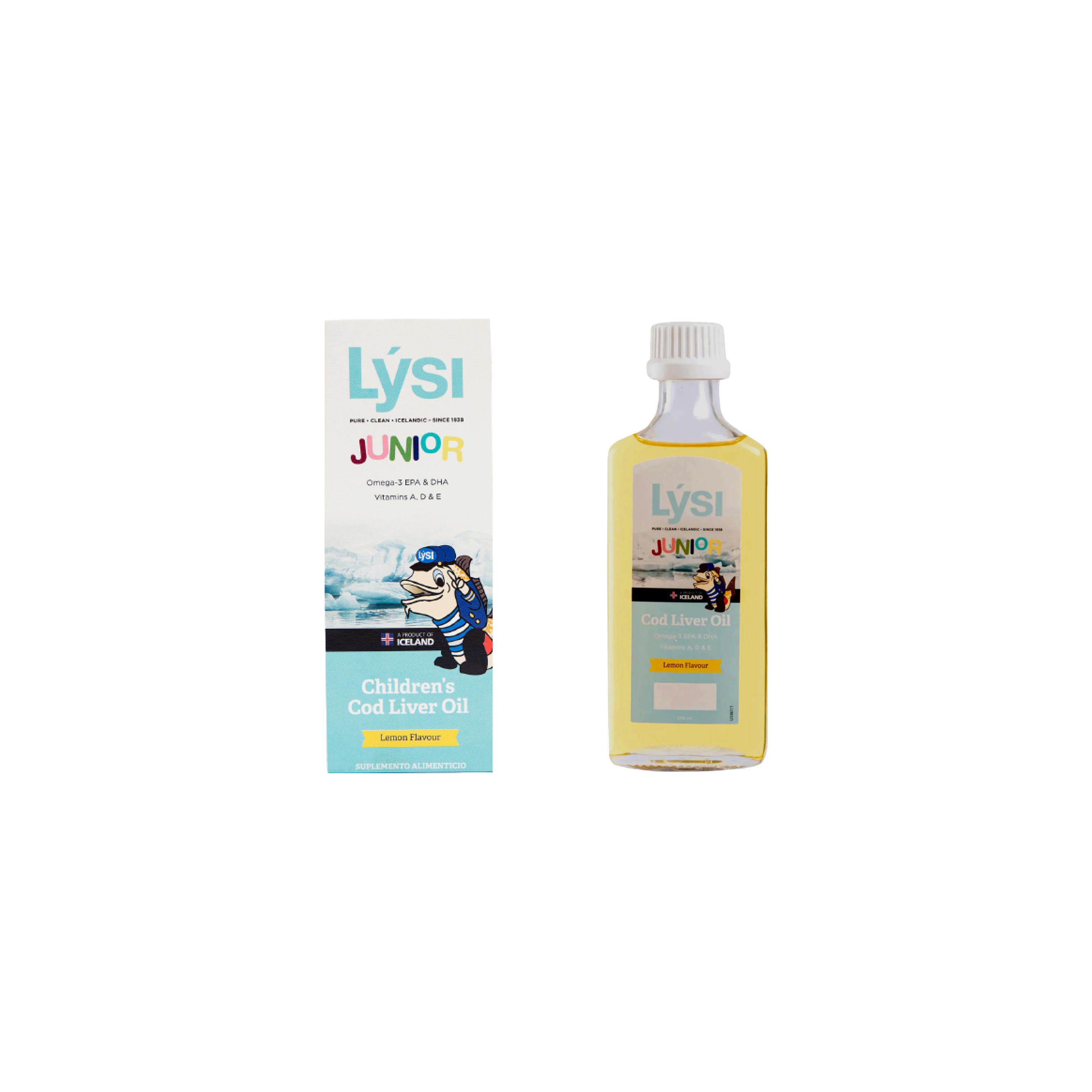 Lysi Omega 3 en Aceite de Pescado Junior sabor limón