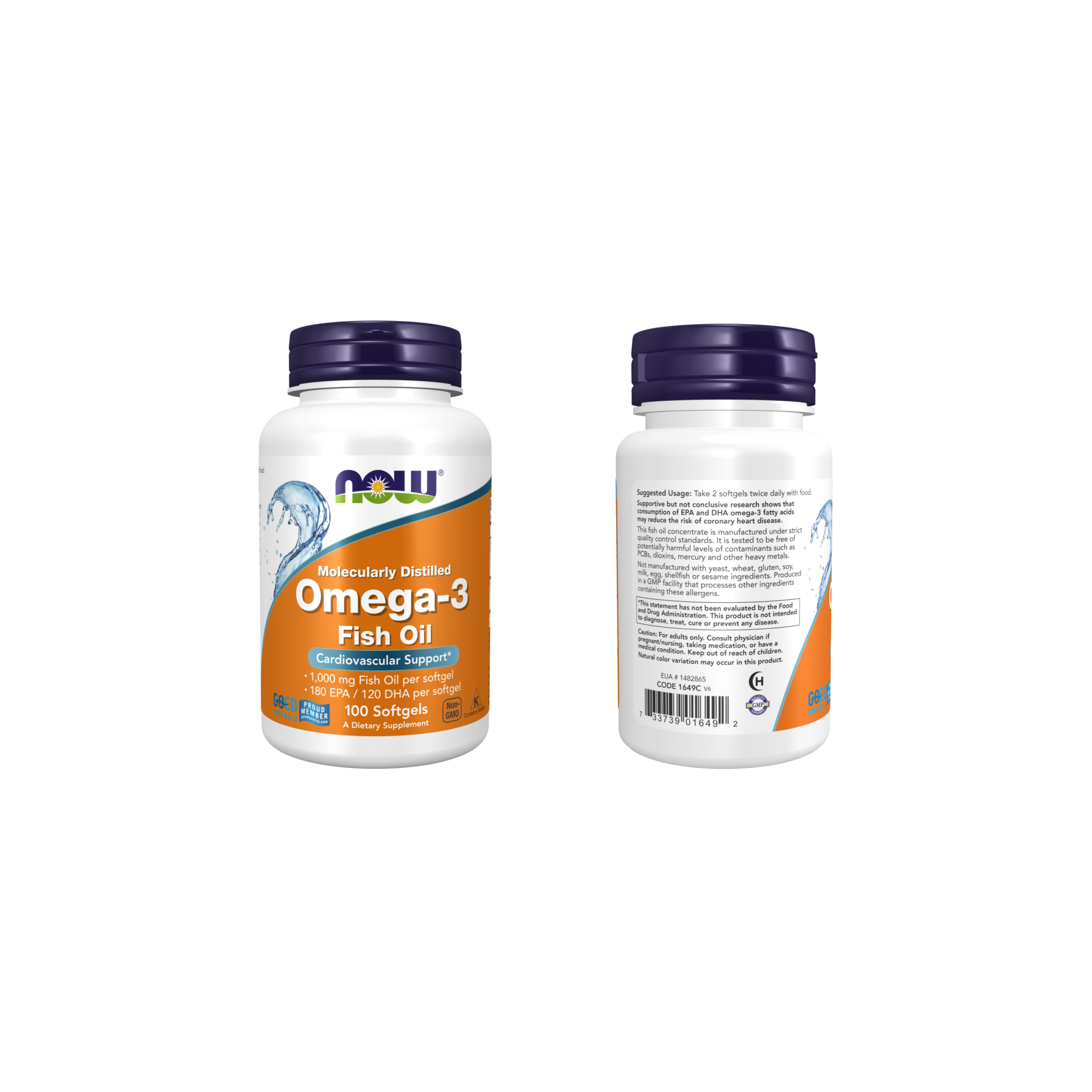 Now Foods Omega-3 1,000 mg, 100 cápsulas