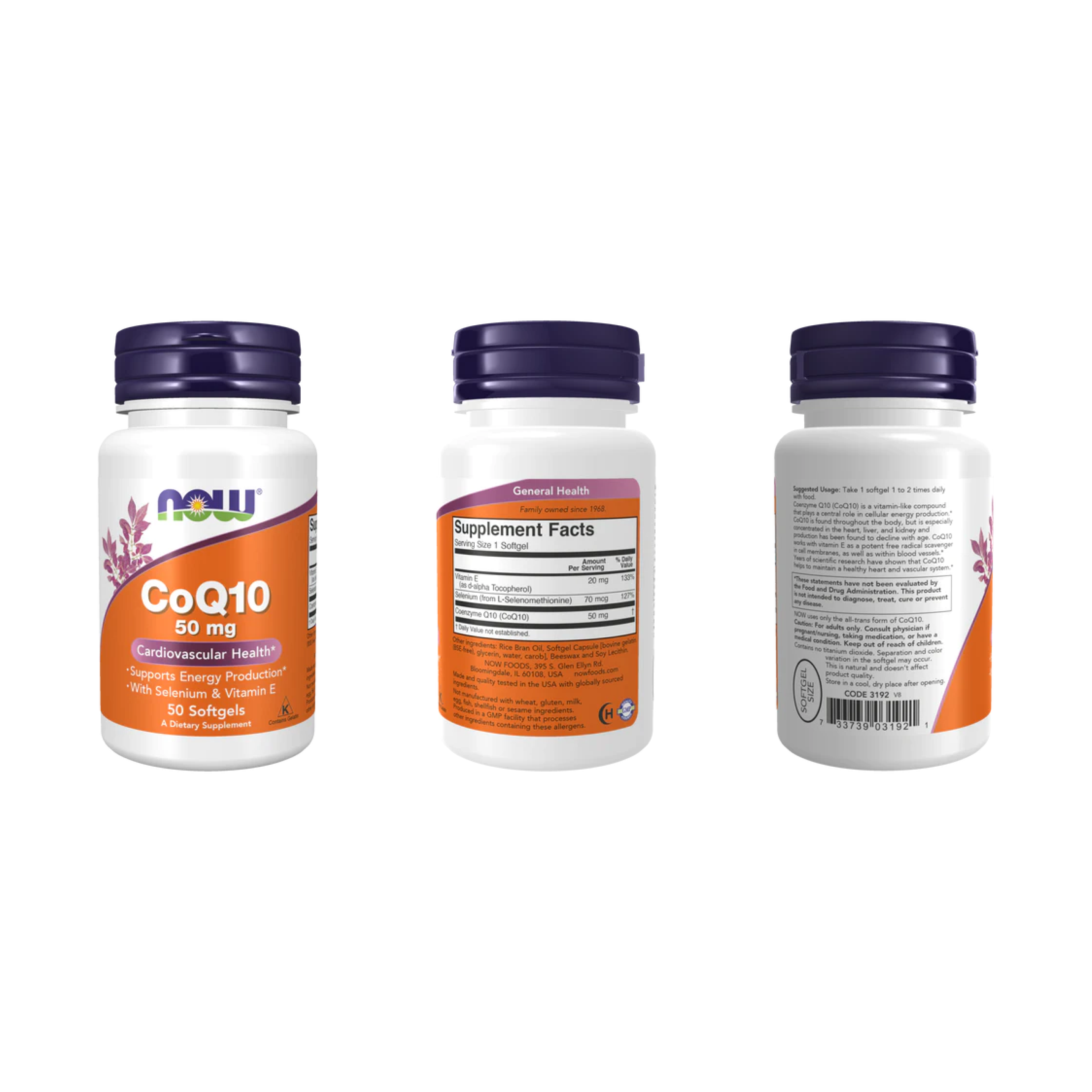 Now Foods CoQ10 50 mg, 50 cápsulas