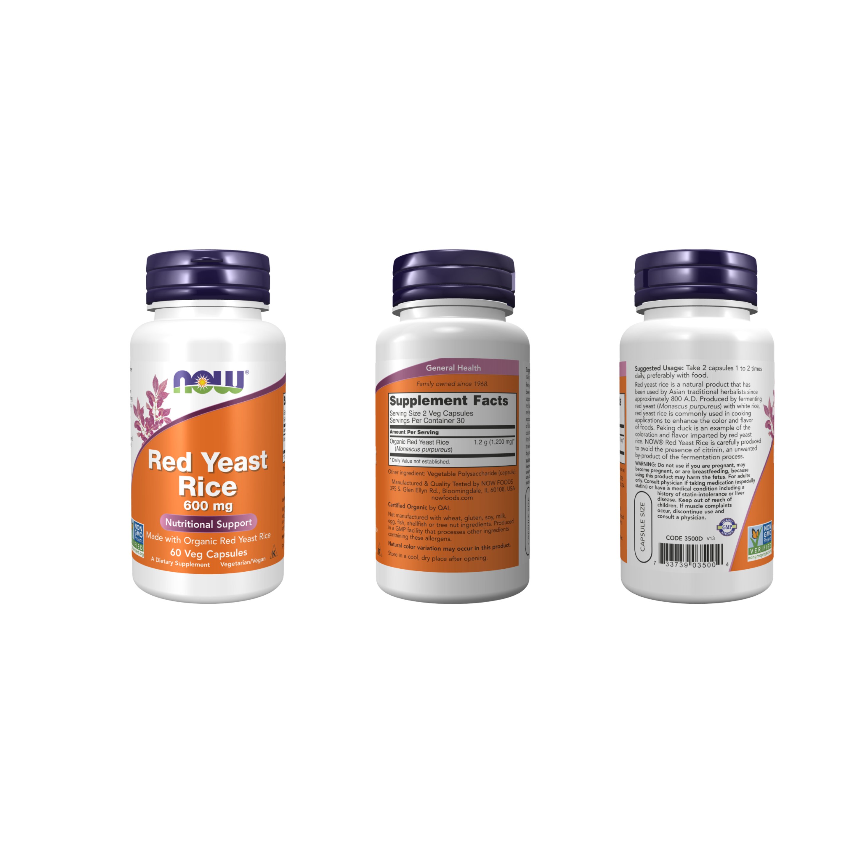 Arroz de Levadura Roja 600 Mg