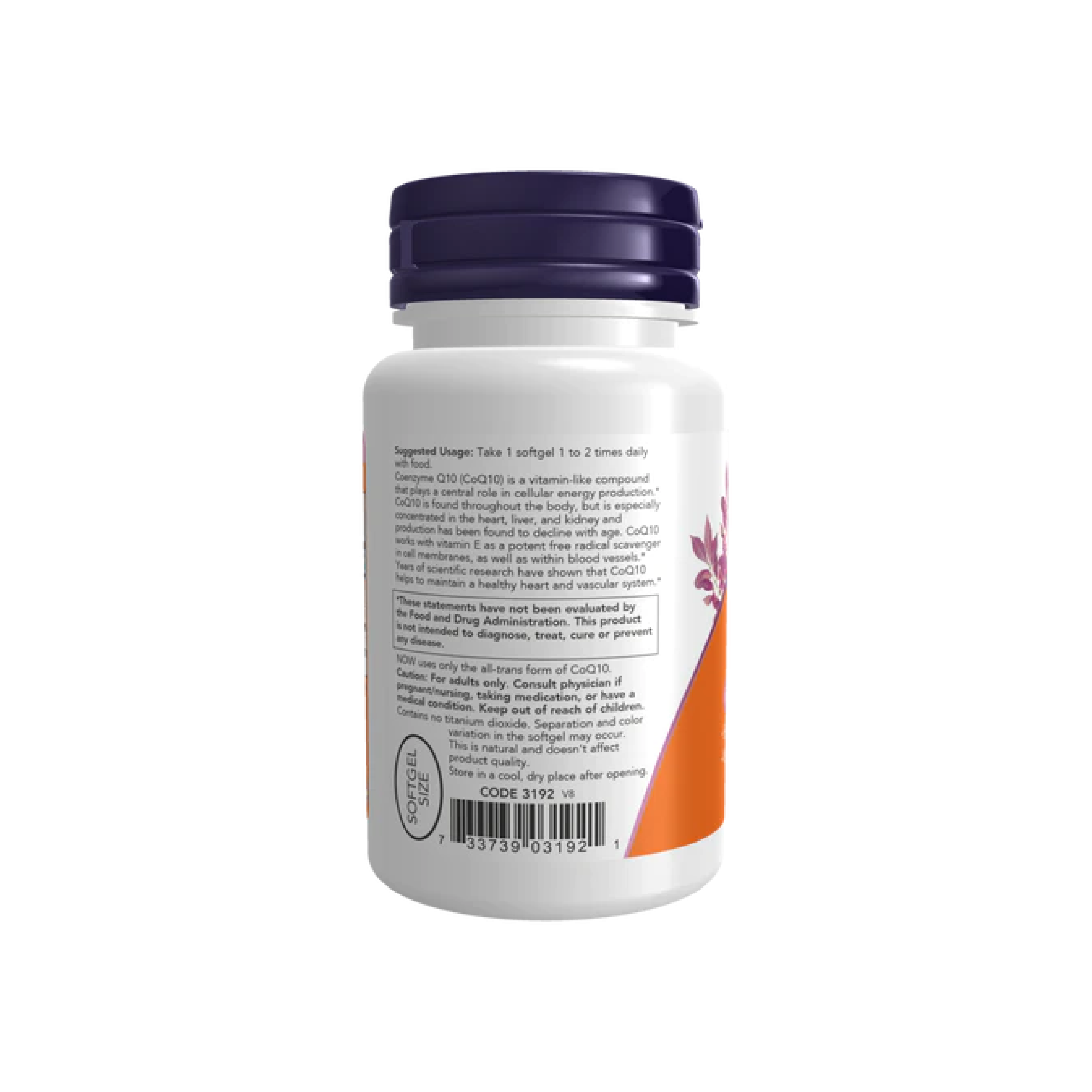 Now Foods CoQ10 50 mg, 50 cápsulas