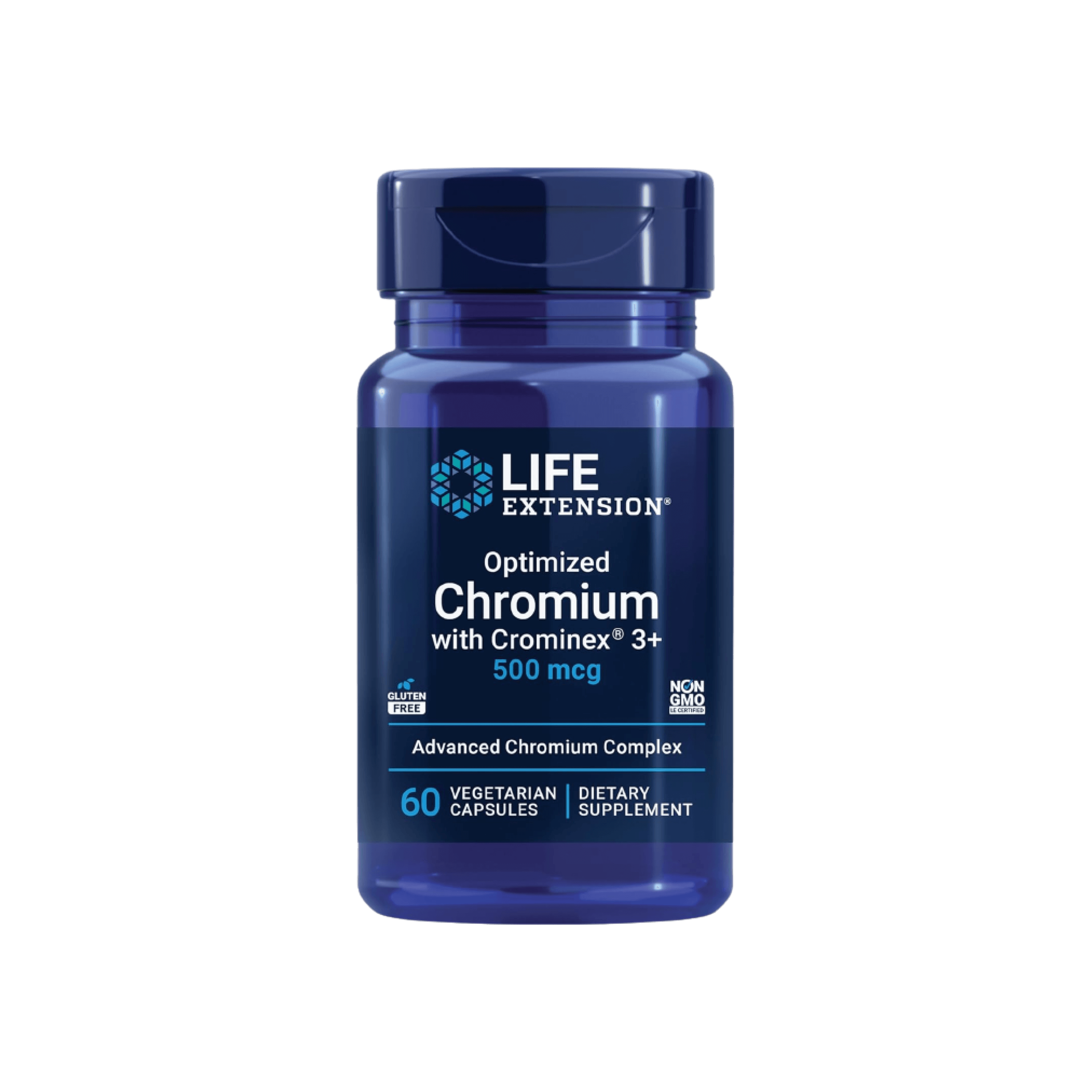 Life Extension Cromo Con Crominex 500 mcg, 60 cápsulas