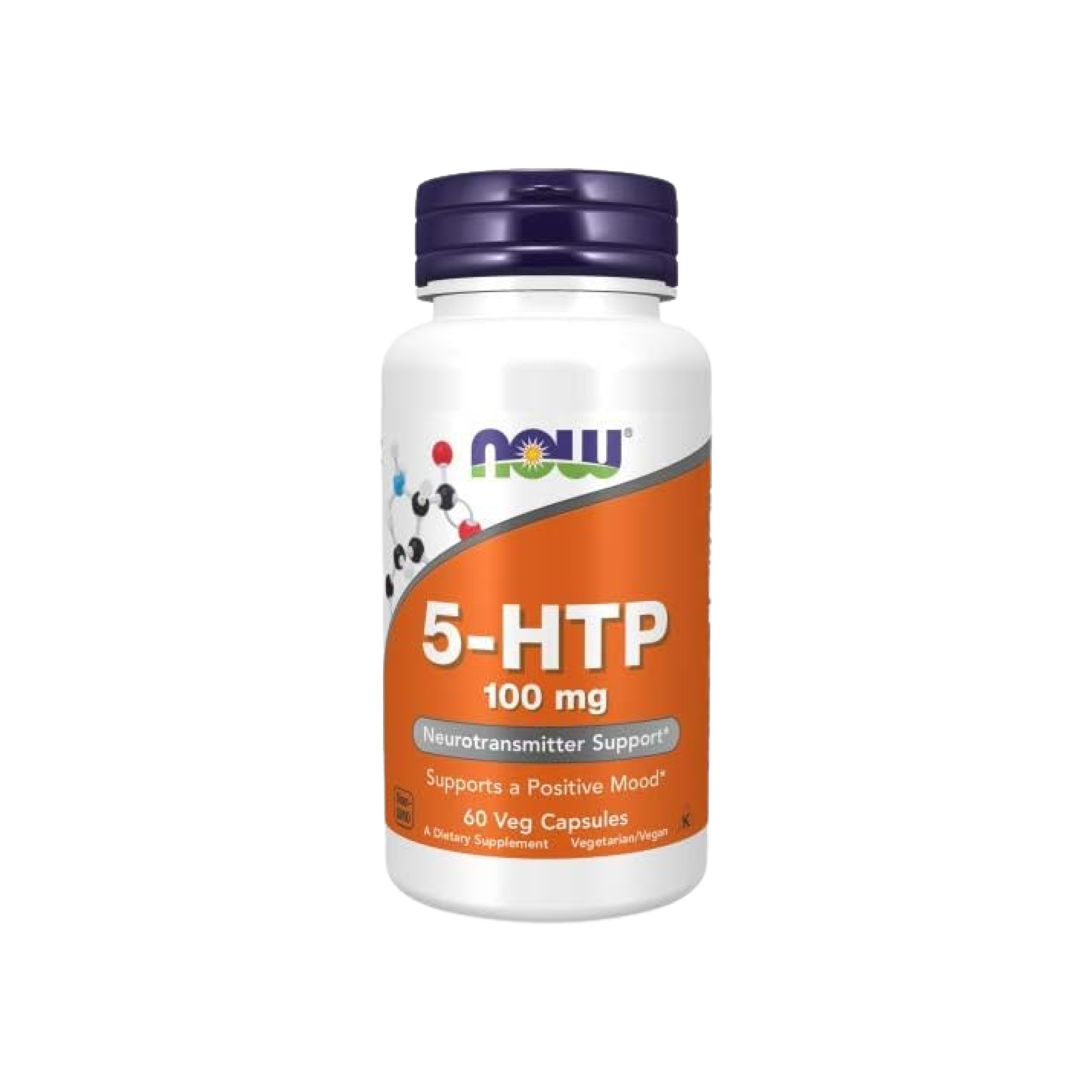 Now Foods 5-HTP 100mg, 60 cápsulas