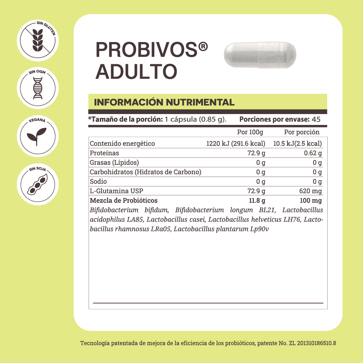 Matter Probivos | Probióticos con Glutamina para Adulto