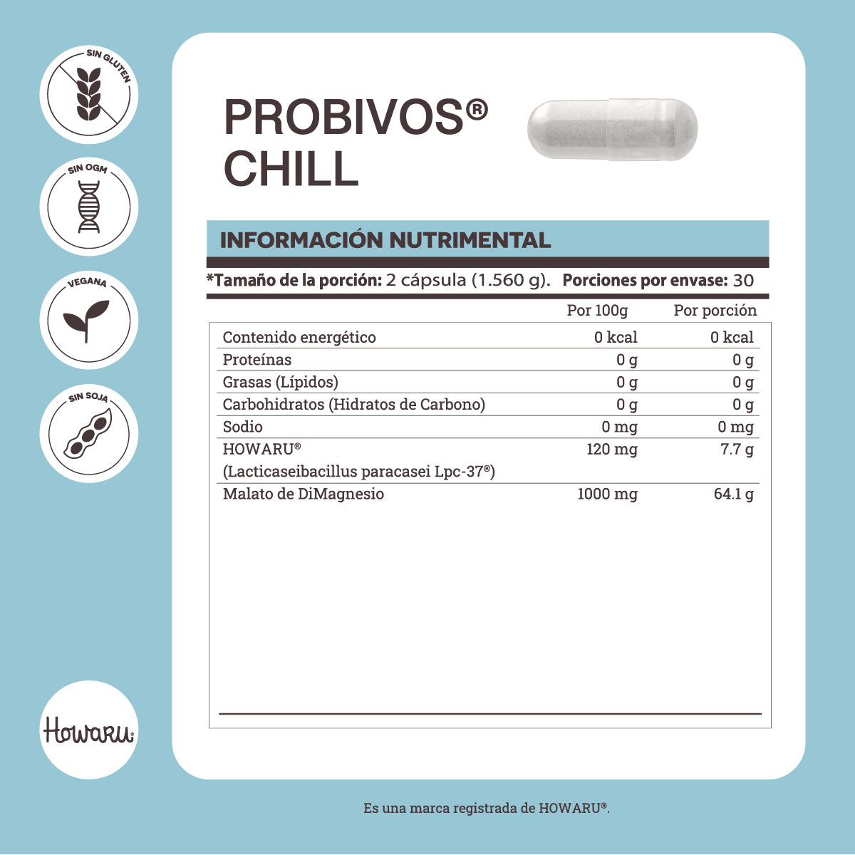 Matter Probivos Chill | L-Glutamina, Lpc-37®, Malato de DiMagnesio