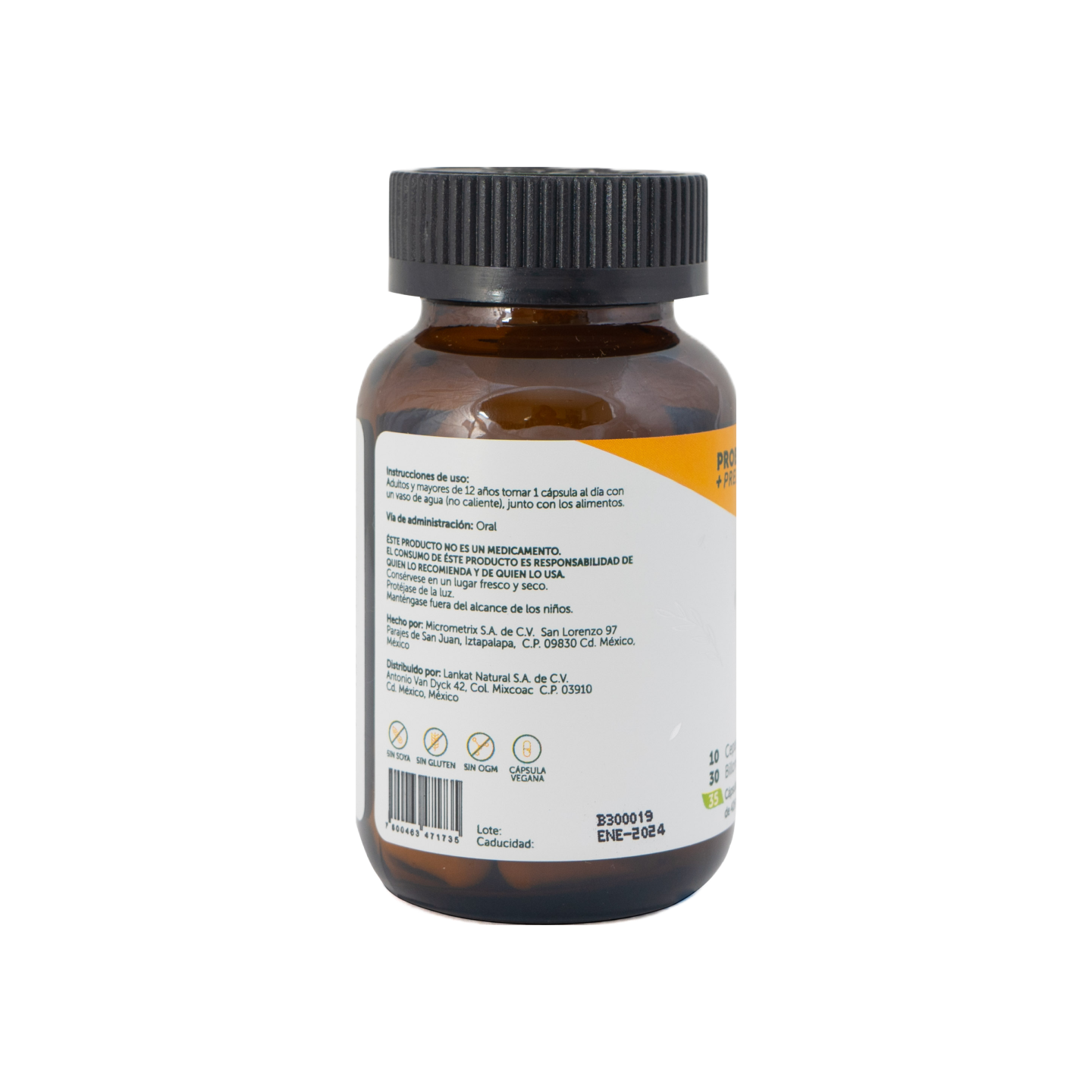 Bioflora Vitamina D y C + Zinc, 35 cápsulas