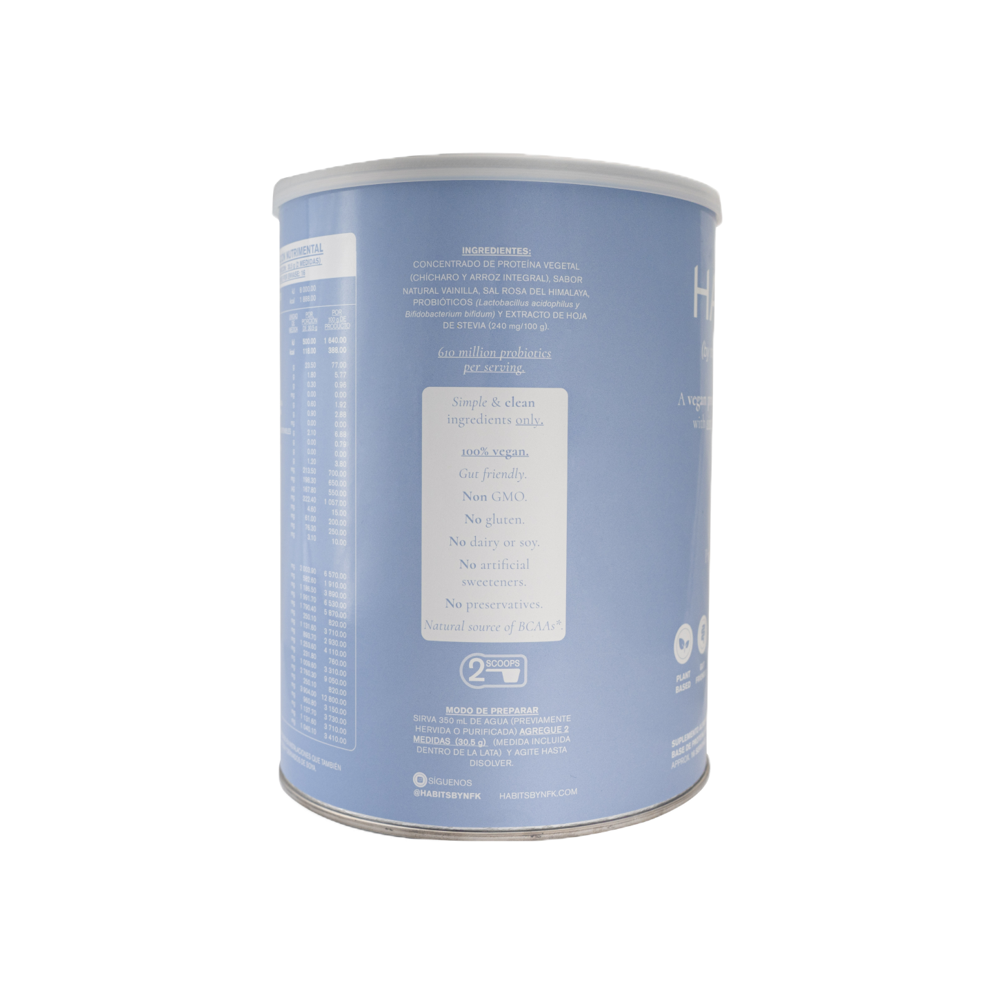 Proteína Vegana sabor Vainilla