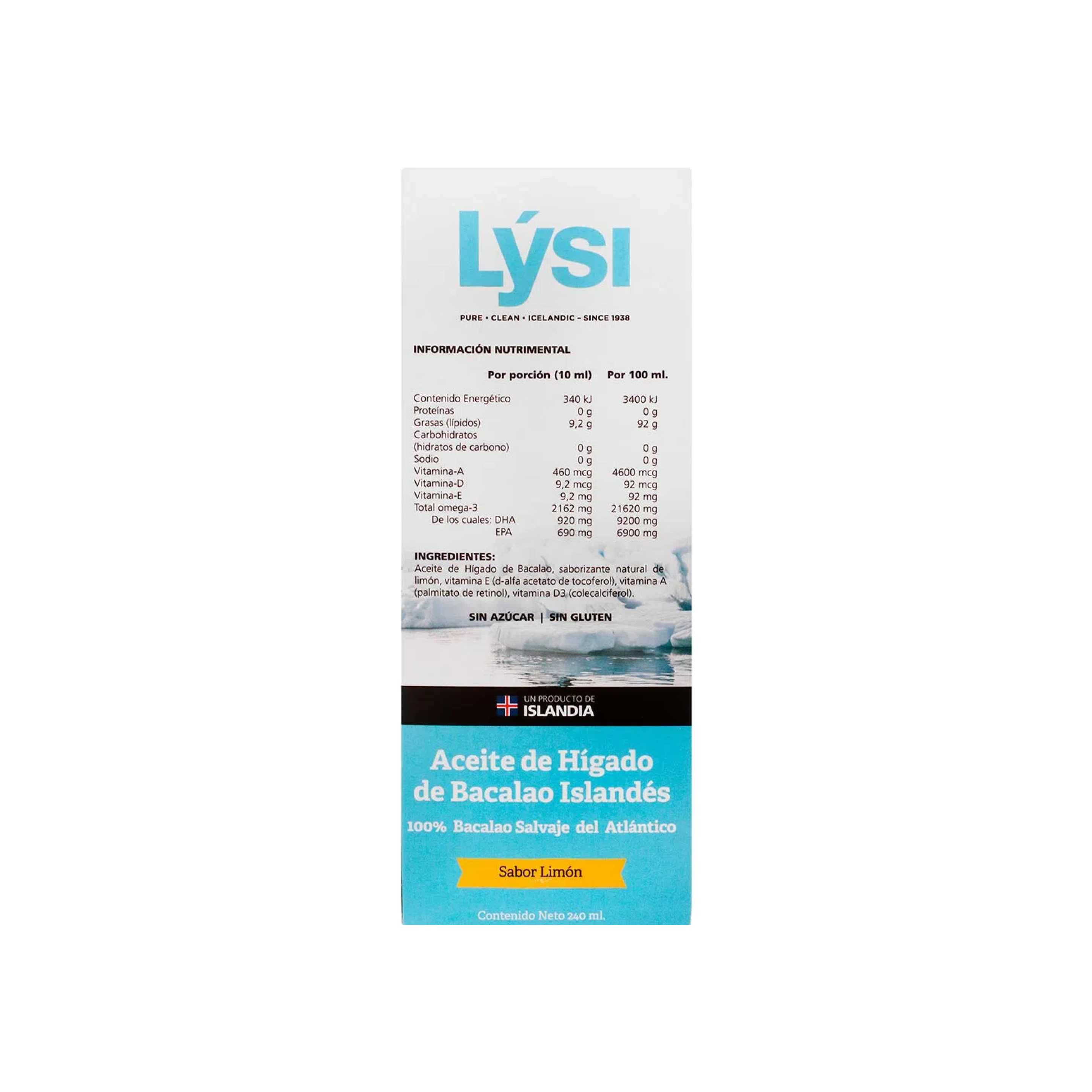 Lysi Omega 3 en Aceite de Hígado de Bacalao