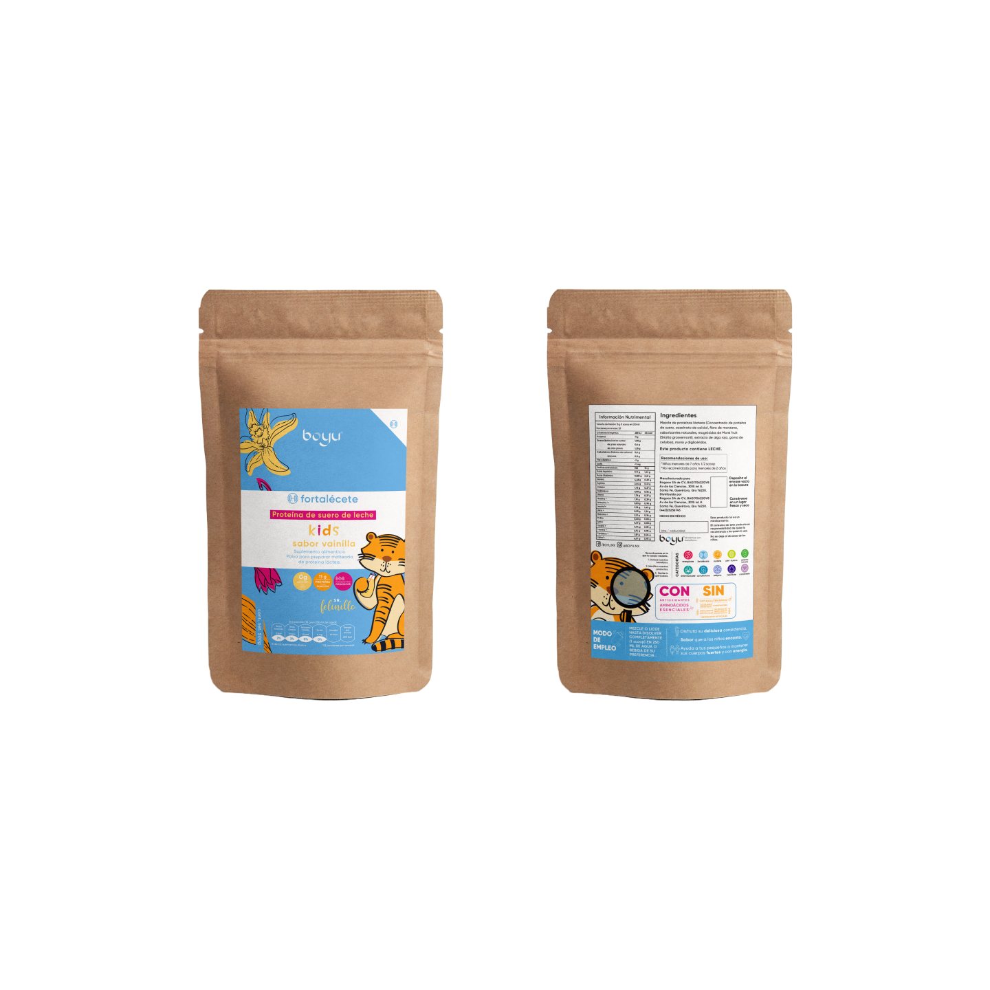 Proteína Láctea para Niños sabor Vainilla Boyú 500g -boyu.store-