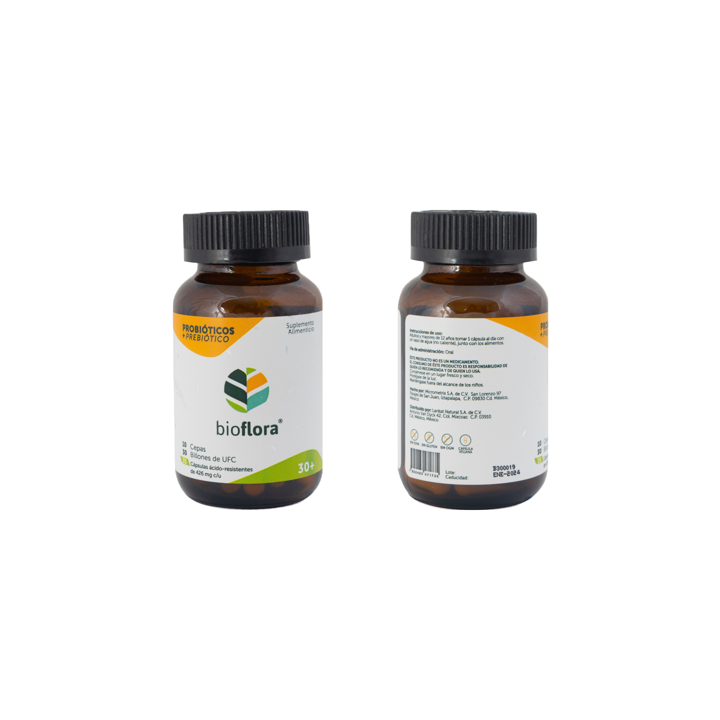 Bioflora Vitamina D y C + Zinc, 35 cápsulas