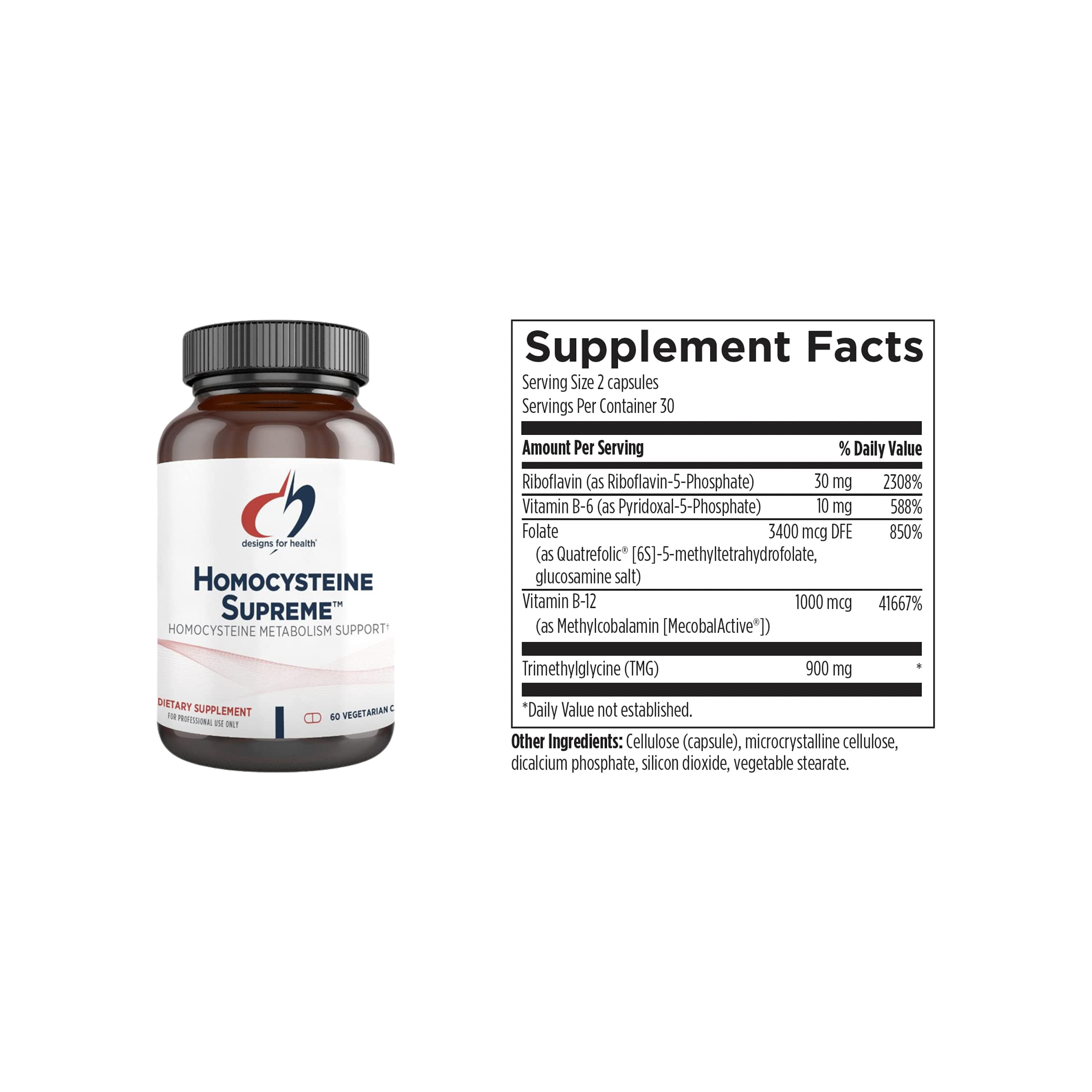 Designs for Health Homocysteine Supreme 60 cápsulas